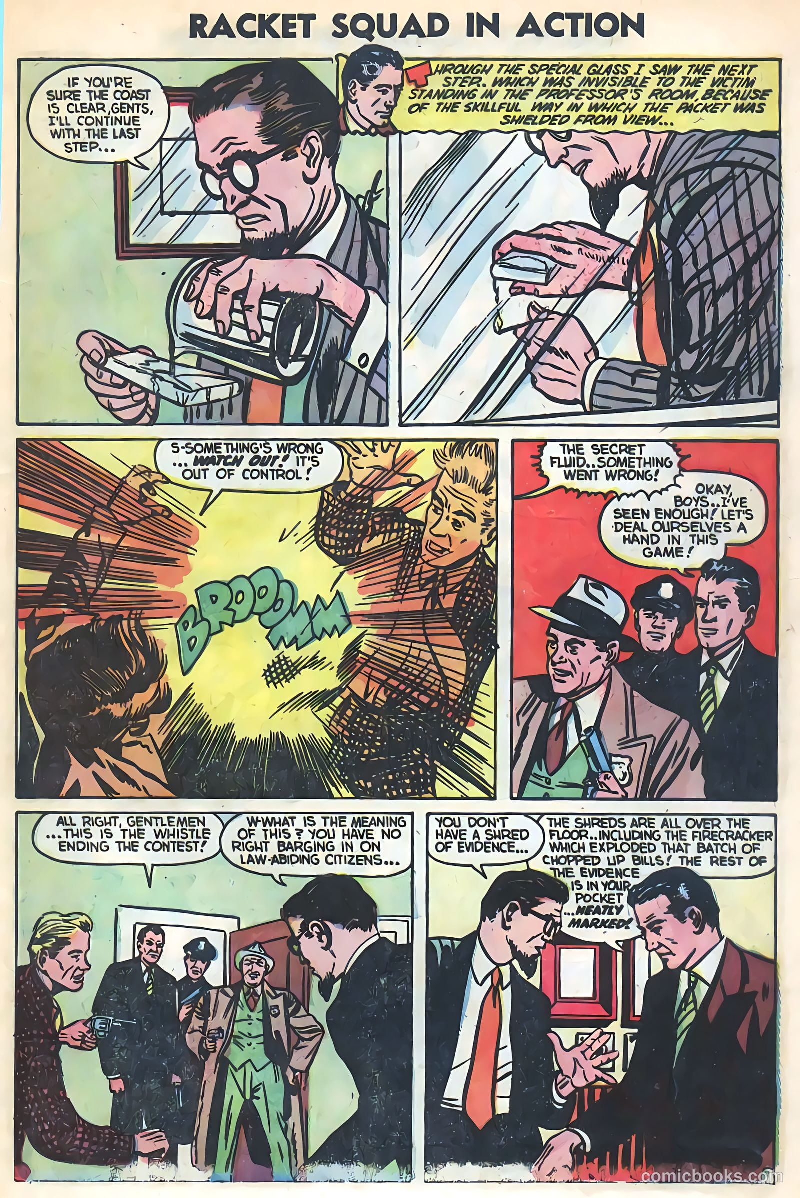 Racket Squad in Action #7 (1953) — page 9 of 36