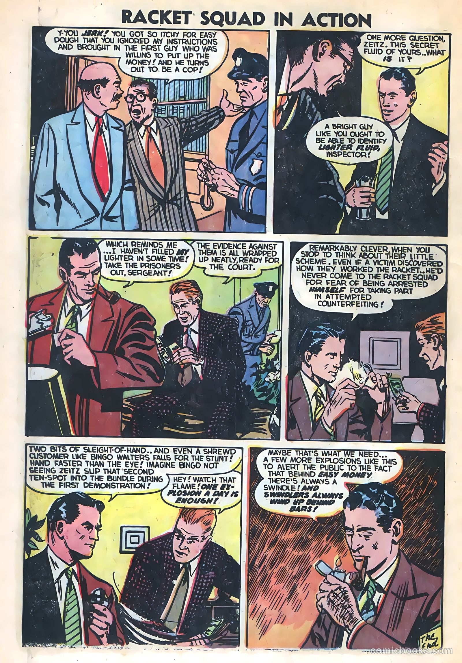 Racket Squad in Action #7 (1953) — page 10 of 36