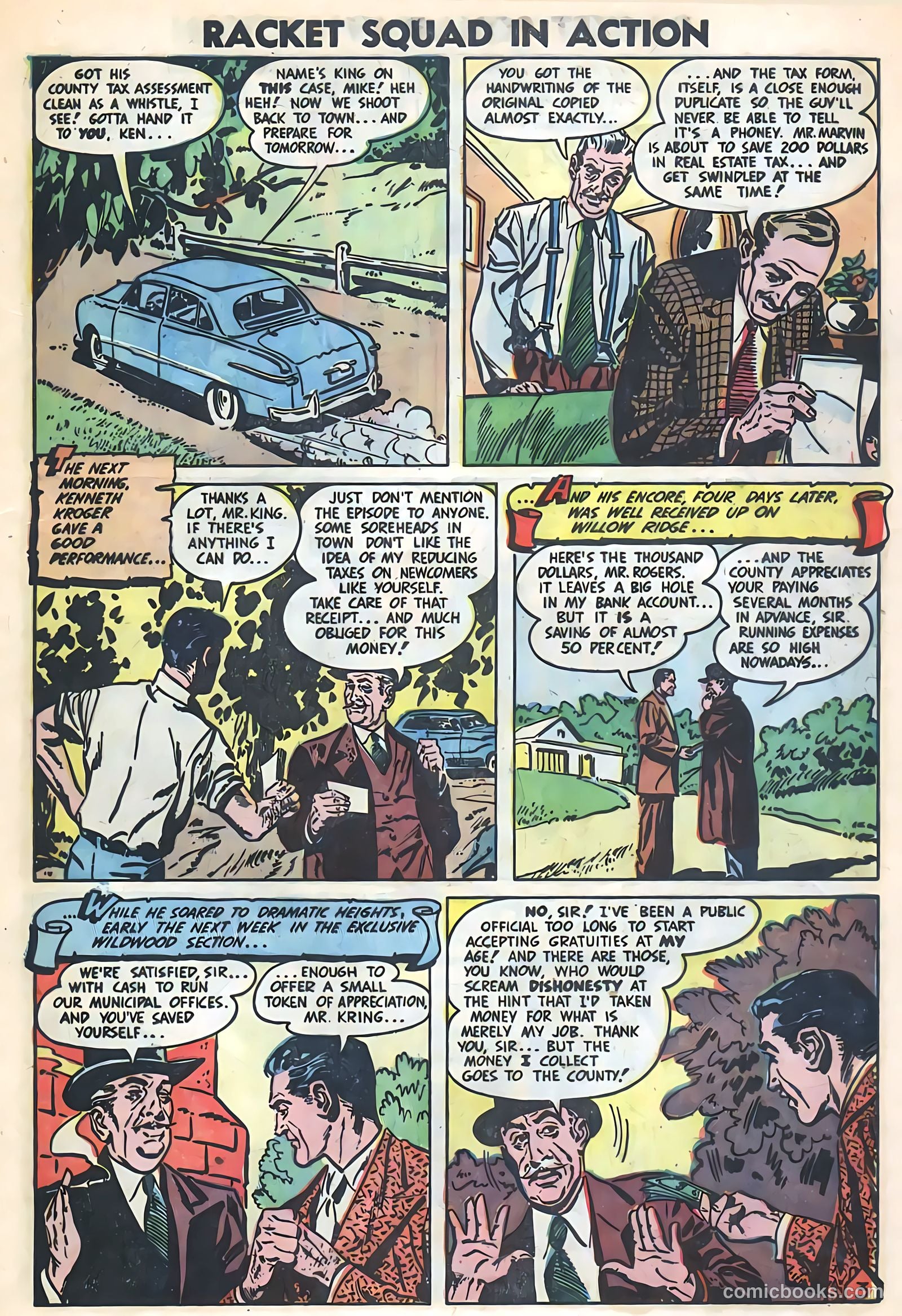 Racket Squad in Action #7 (1953) — page 13 of 36