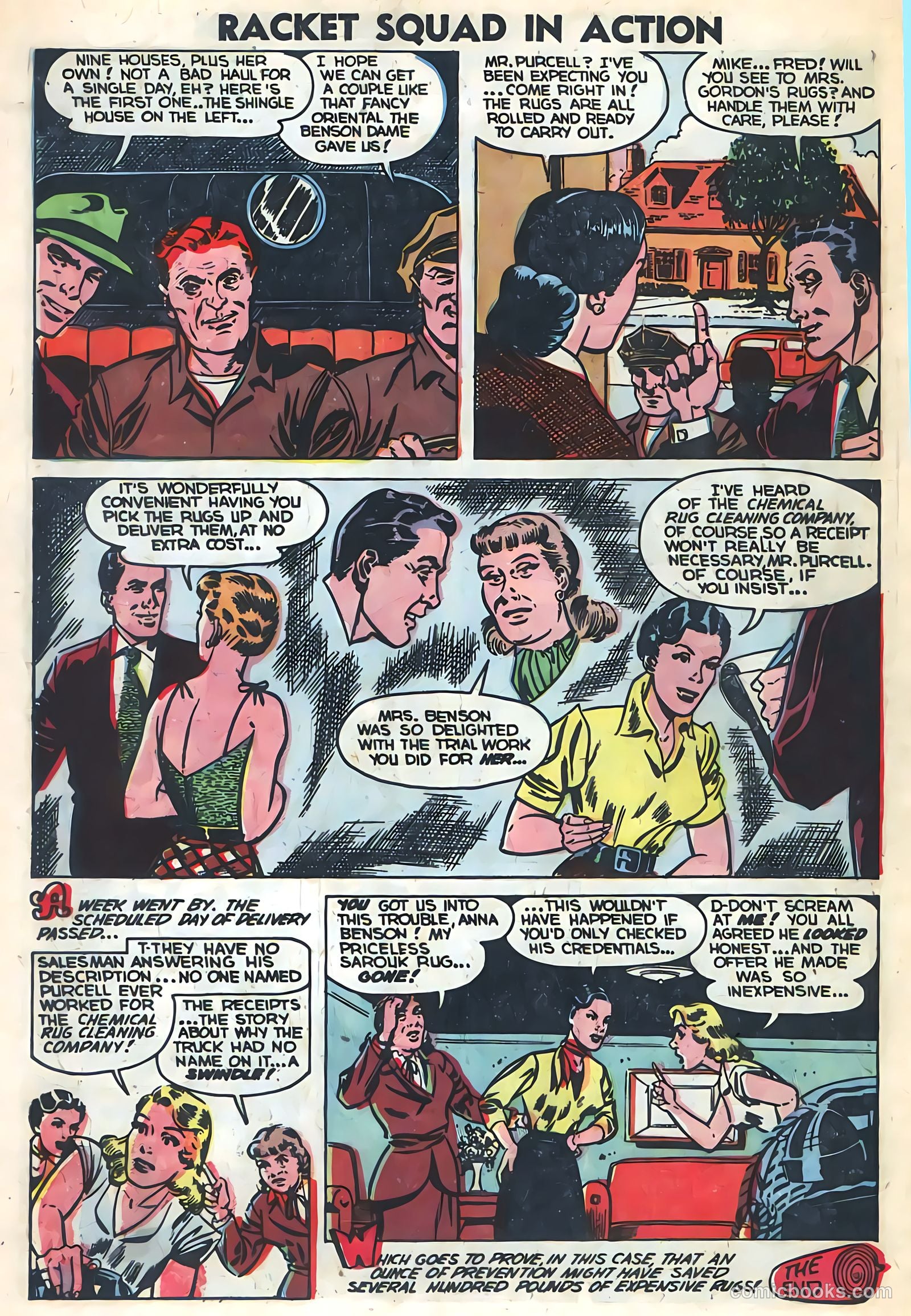 Racket Squad in Action #7 (1953) — page 18 of 36