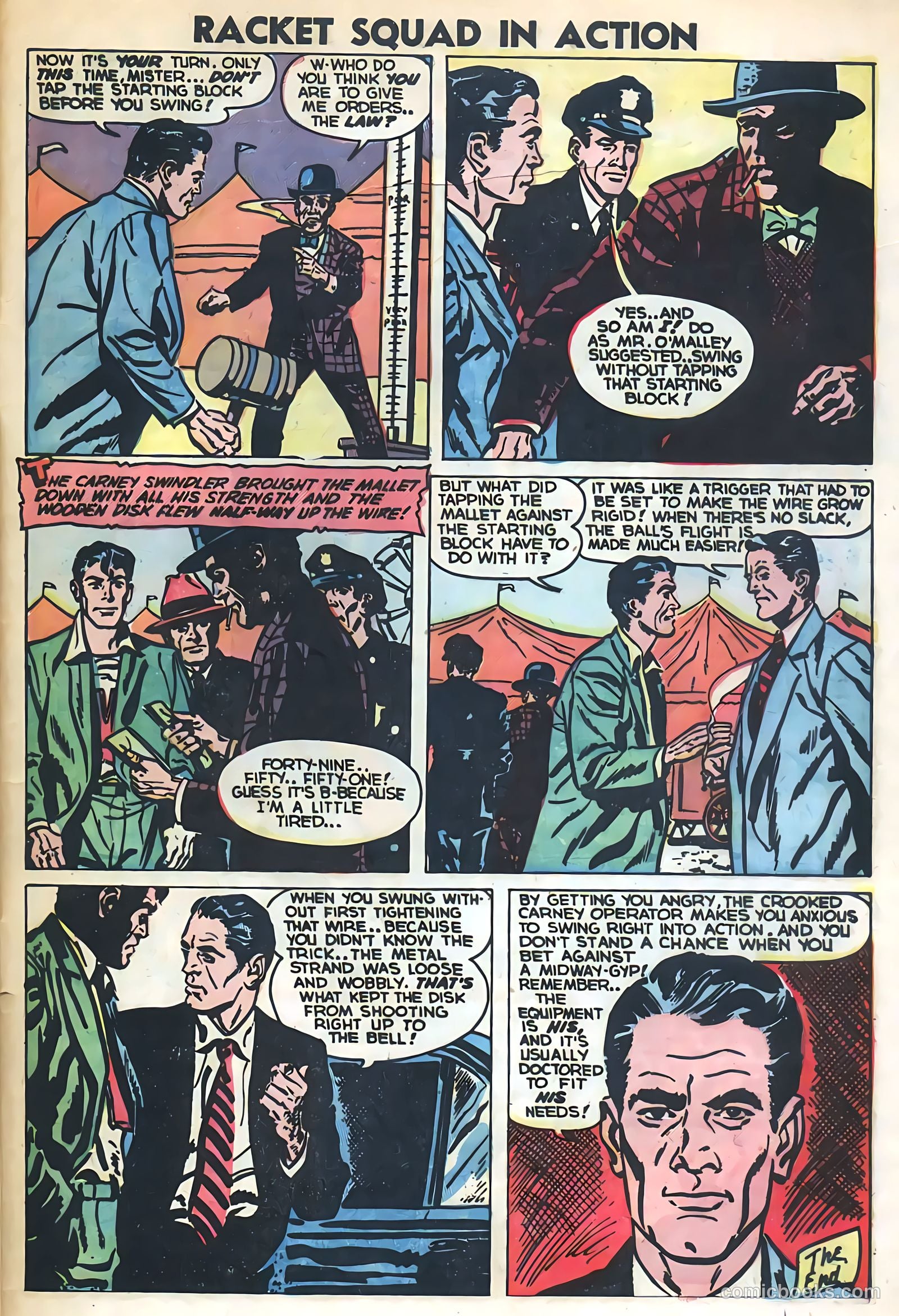 Racket Squad in Action #7 (1953) — page 33 of 36