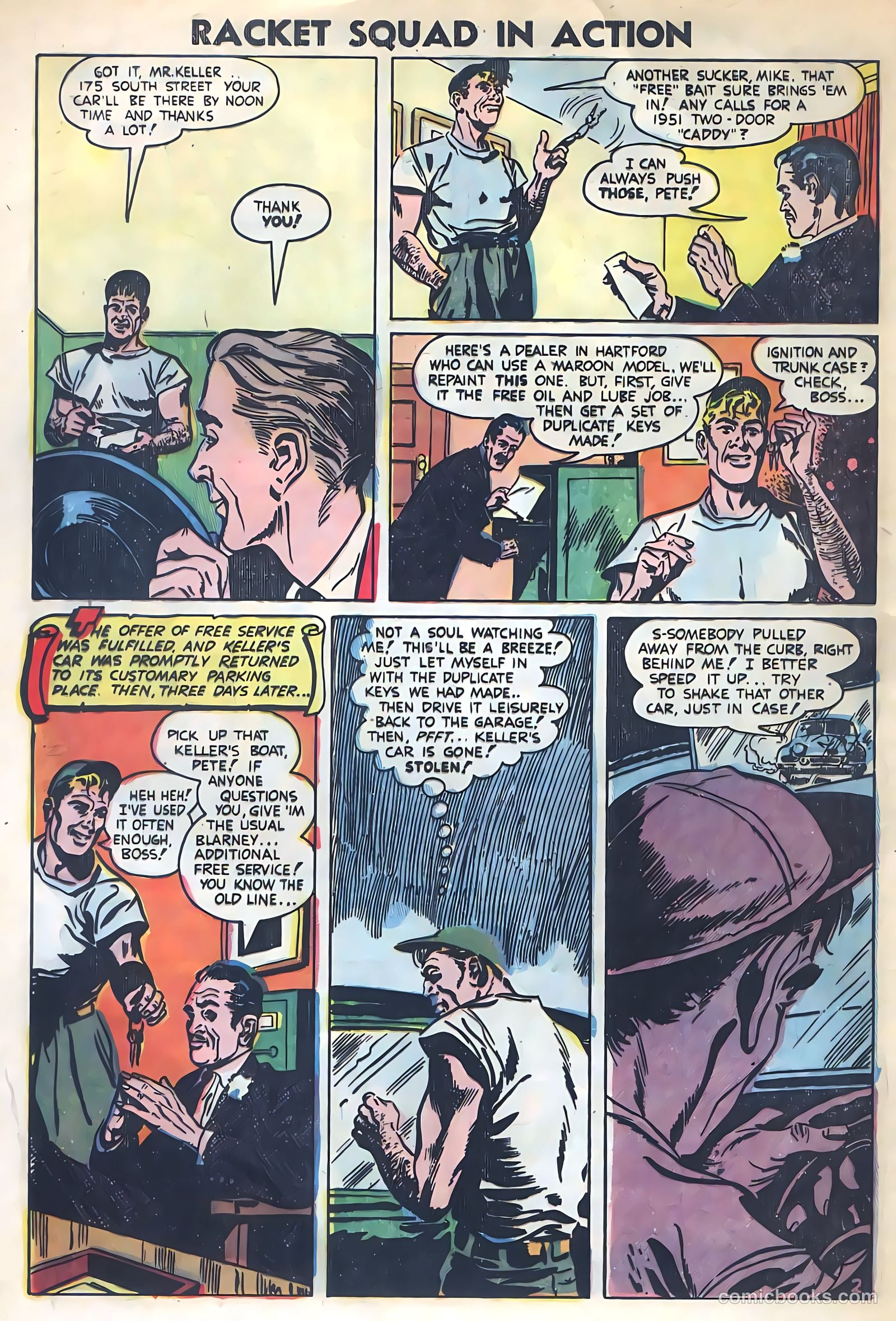Racket Squad in Action #8 (1953) — page 4 of 36