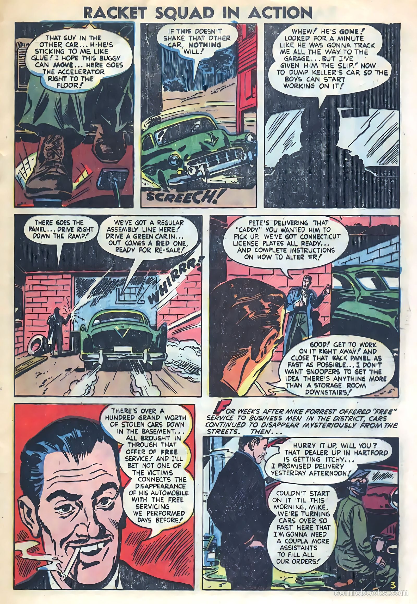 Racket Squad in Action #8 (1953) — page 5 of 36