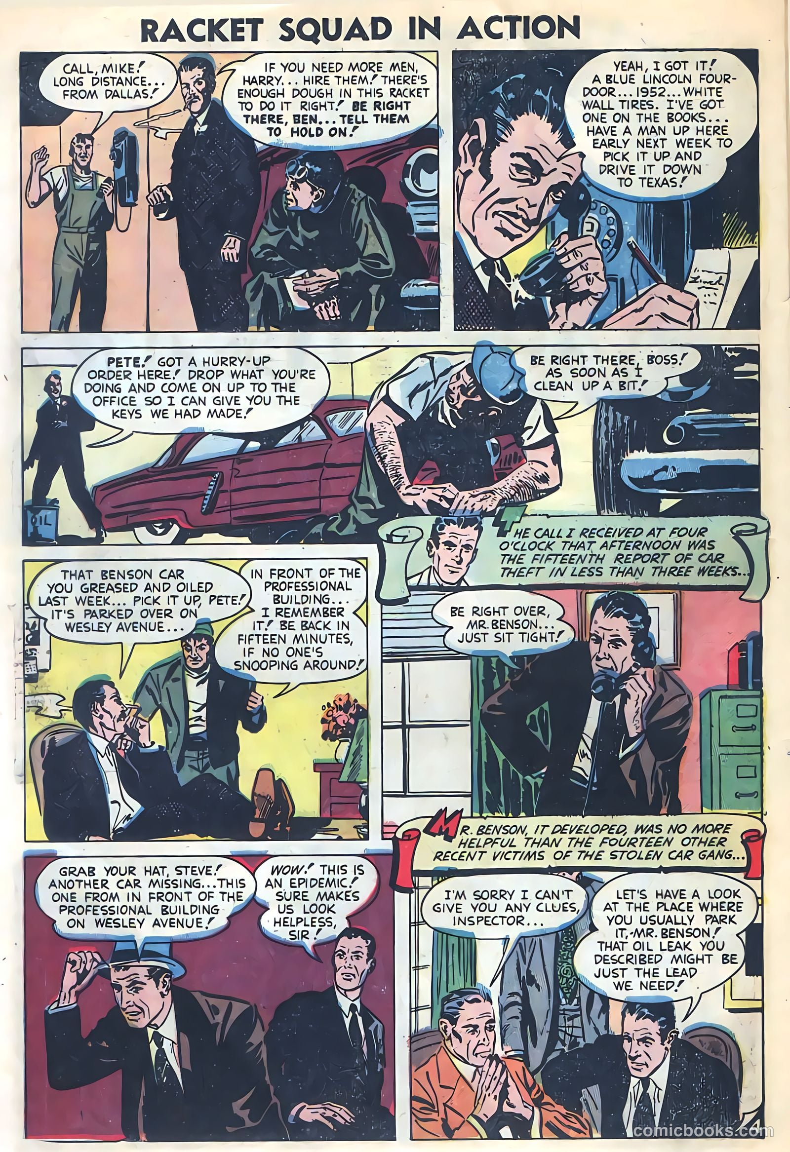 Racket Squad in Action #8 (1953) — page 6 of 36
