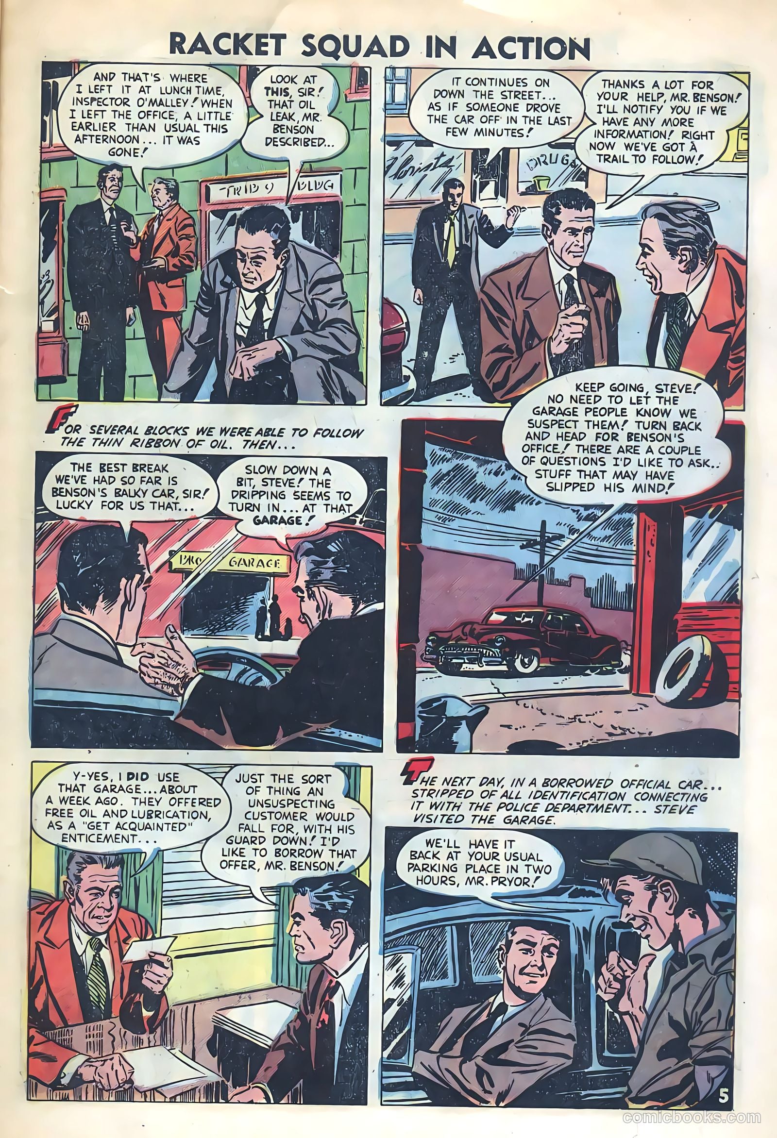 Racket Squad in Action #8 (1953) — page 7 of 36