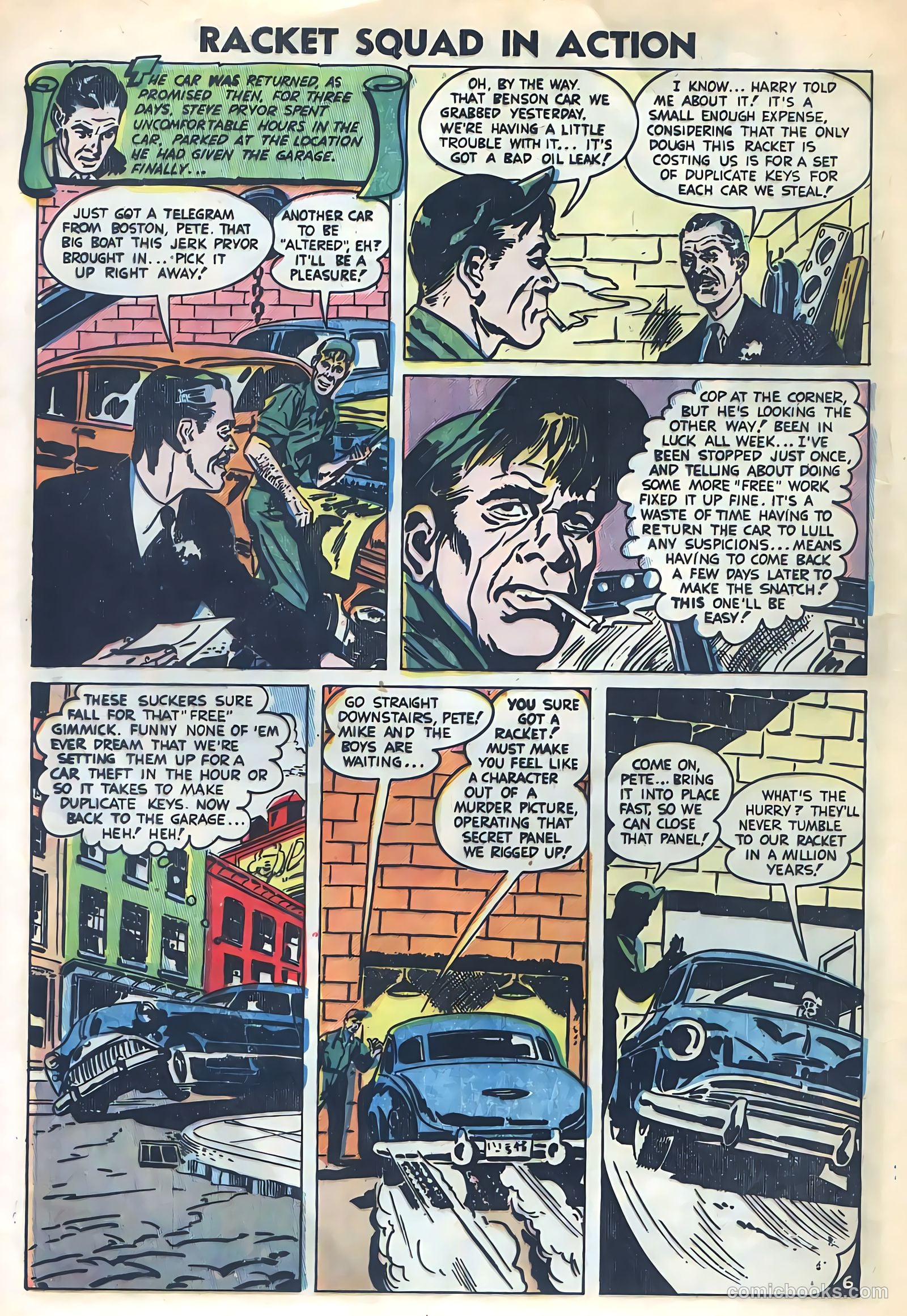 Racket Squad in Action #8 (1953) — page 8 of 36