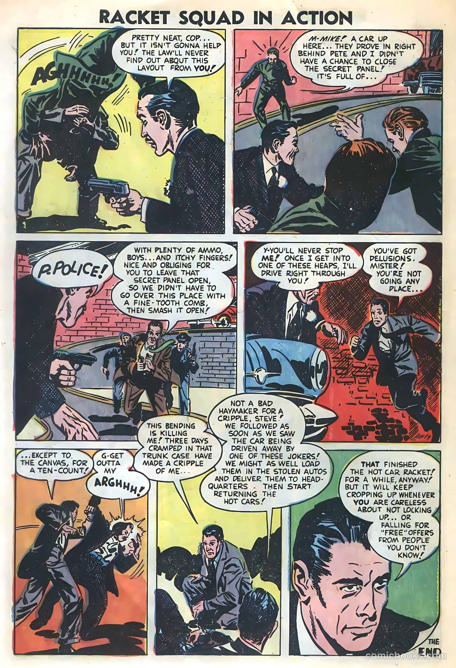 Racket Squad in Action #8 (1953) — page 10 of 36