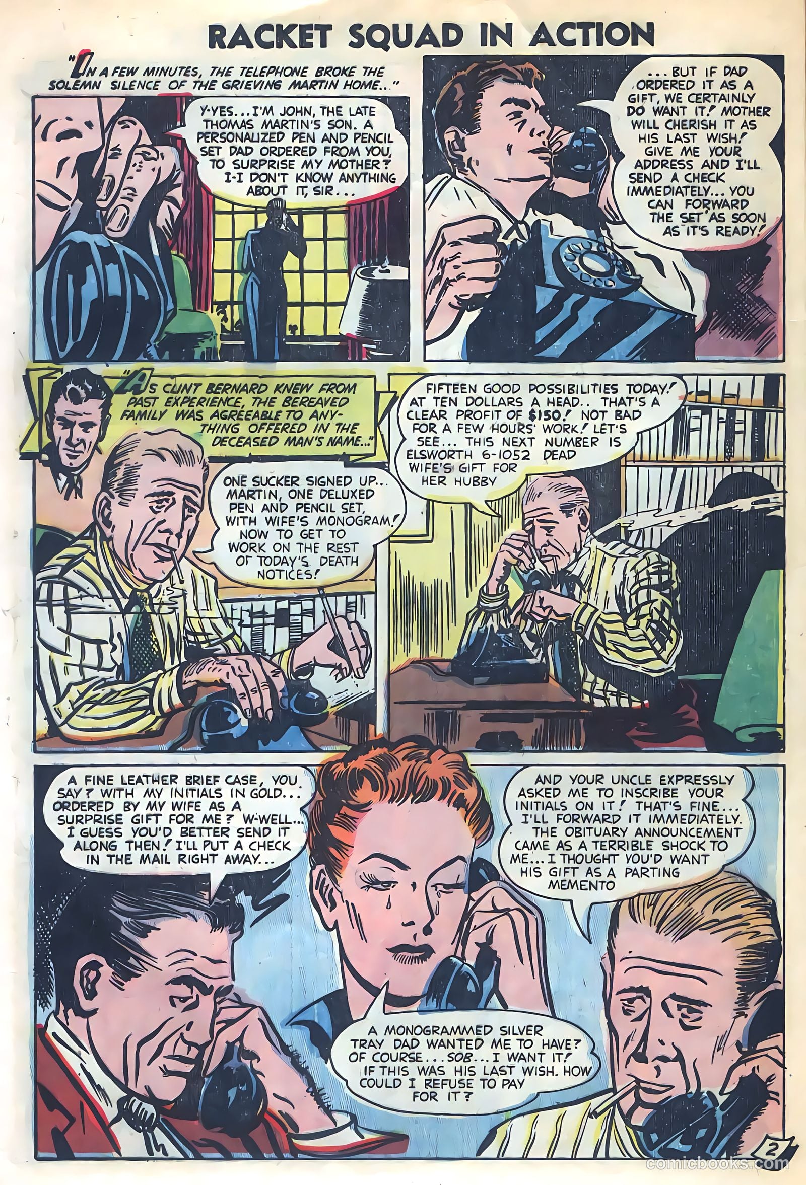 Racket Squad in Action #8 (1953) — page 12 of 36