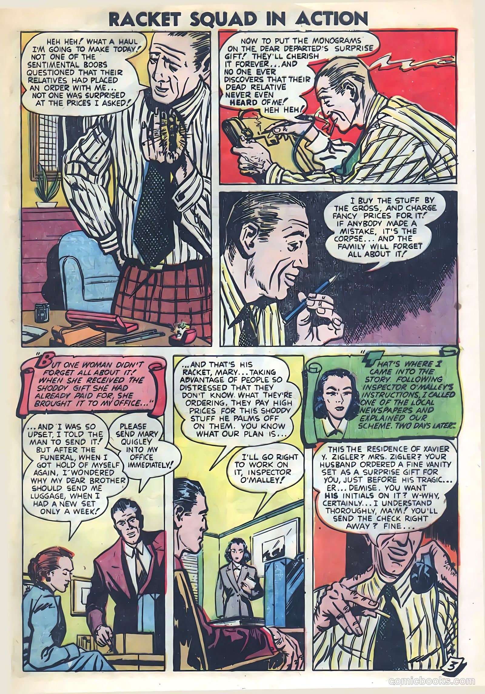 Racket Squad in Action #8 (1953) — page 13 of 36