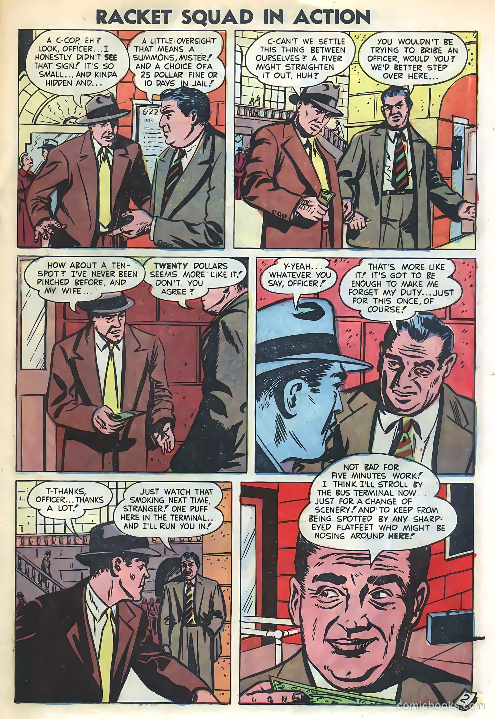 Racket Squad in Action #8 (1953) — page 19 of 36