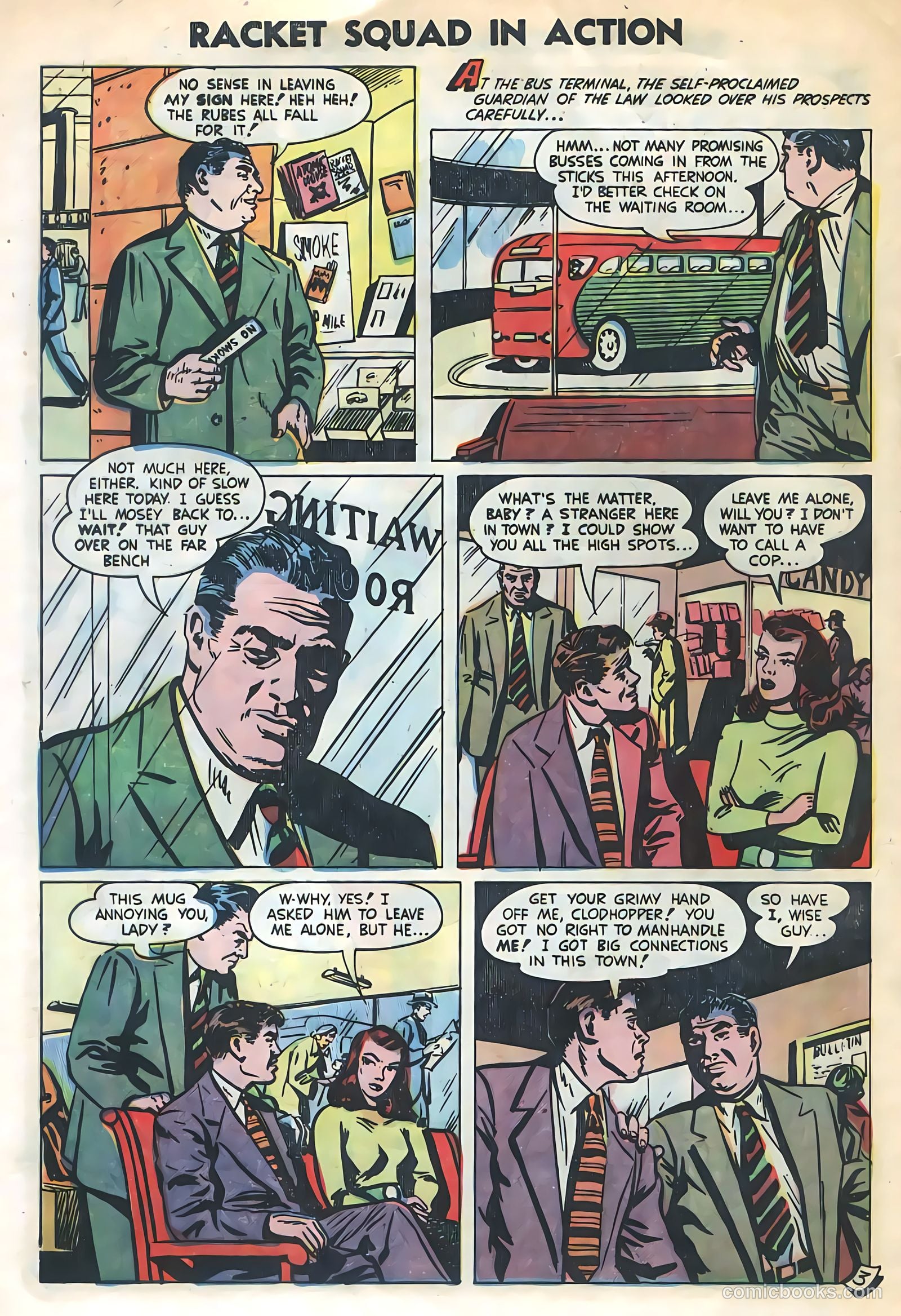 Racket Squad in Action #8 (1953) — page 20 of 36