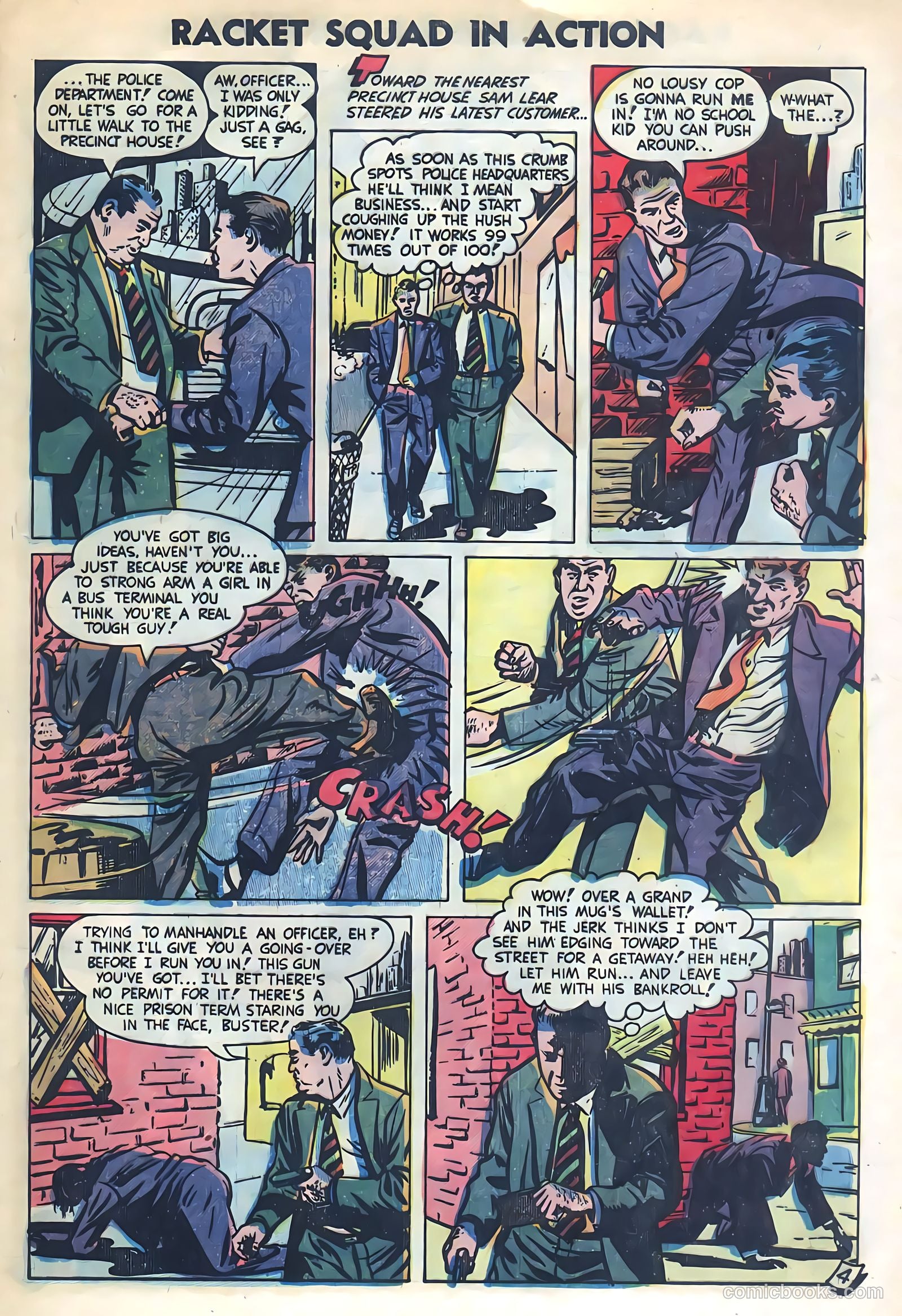 Racket Squad in Action #8 (1953) — page 21 of 36