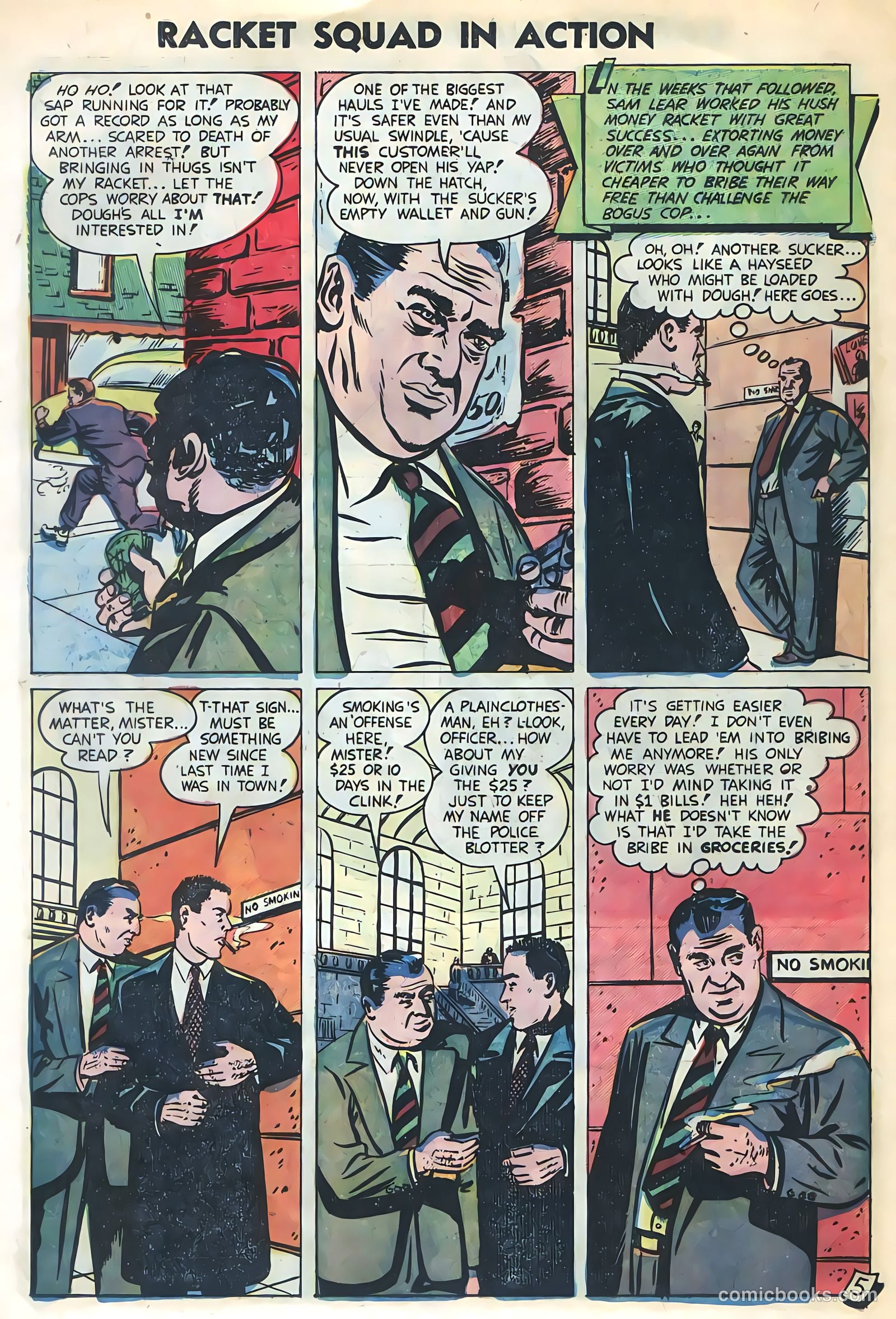 Racket Squad in Action #8 (1953) — page 22 of 36