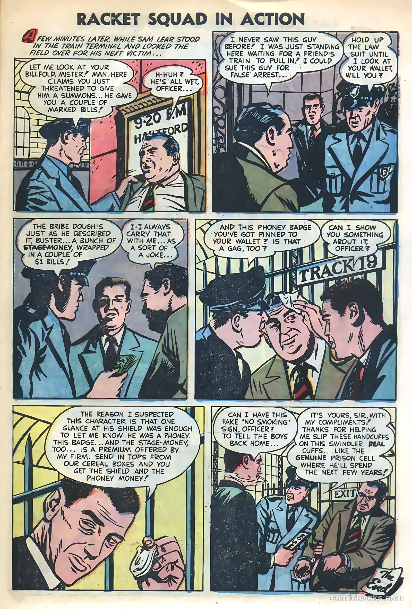 Racket Squad in Action #8 (1953) — page 23 of 36