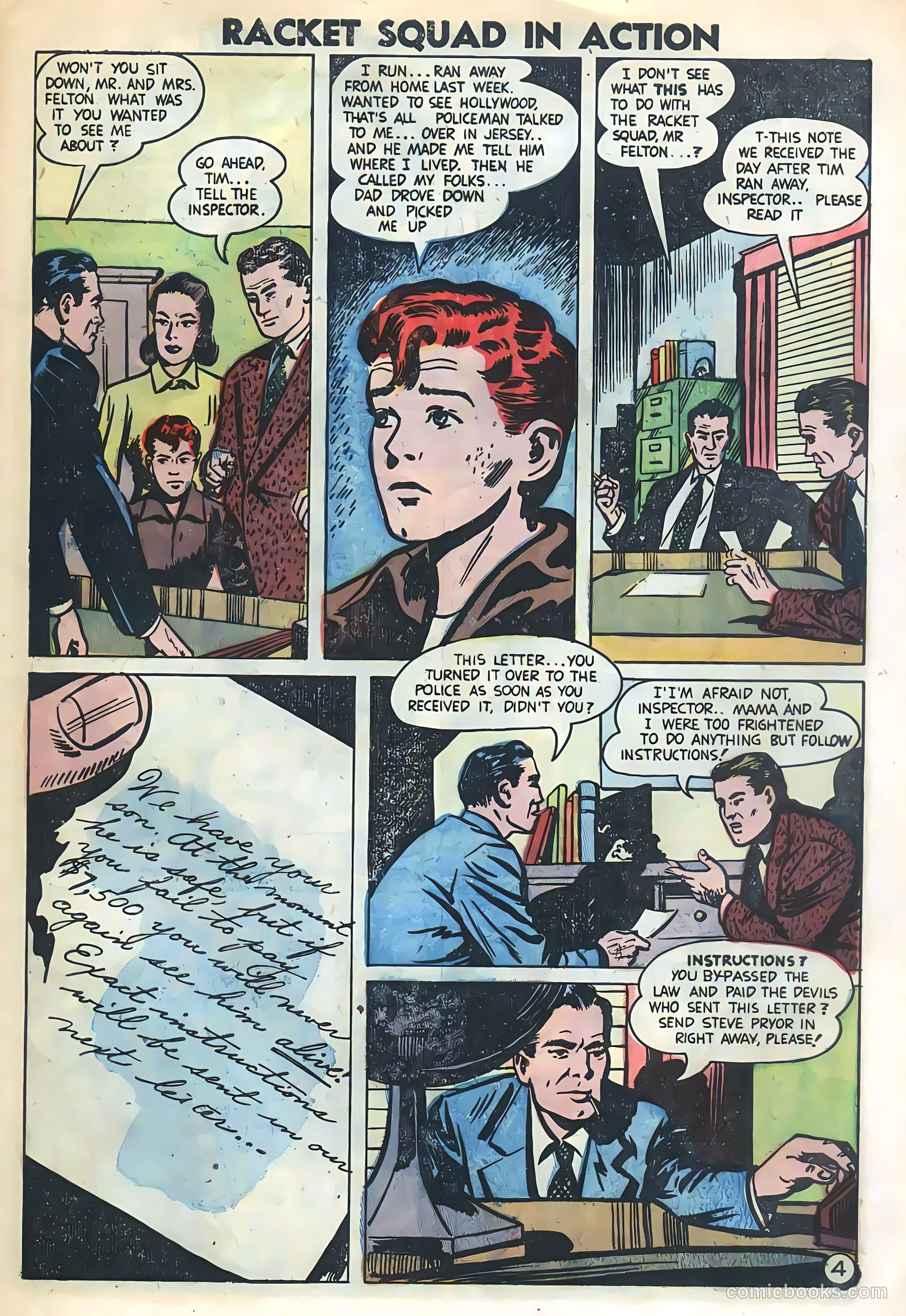 Racket Squad in Action #8 (1953) — page 27 of 36