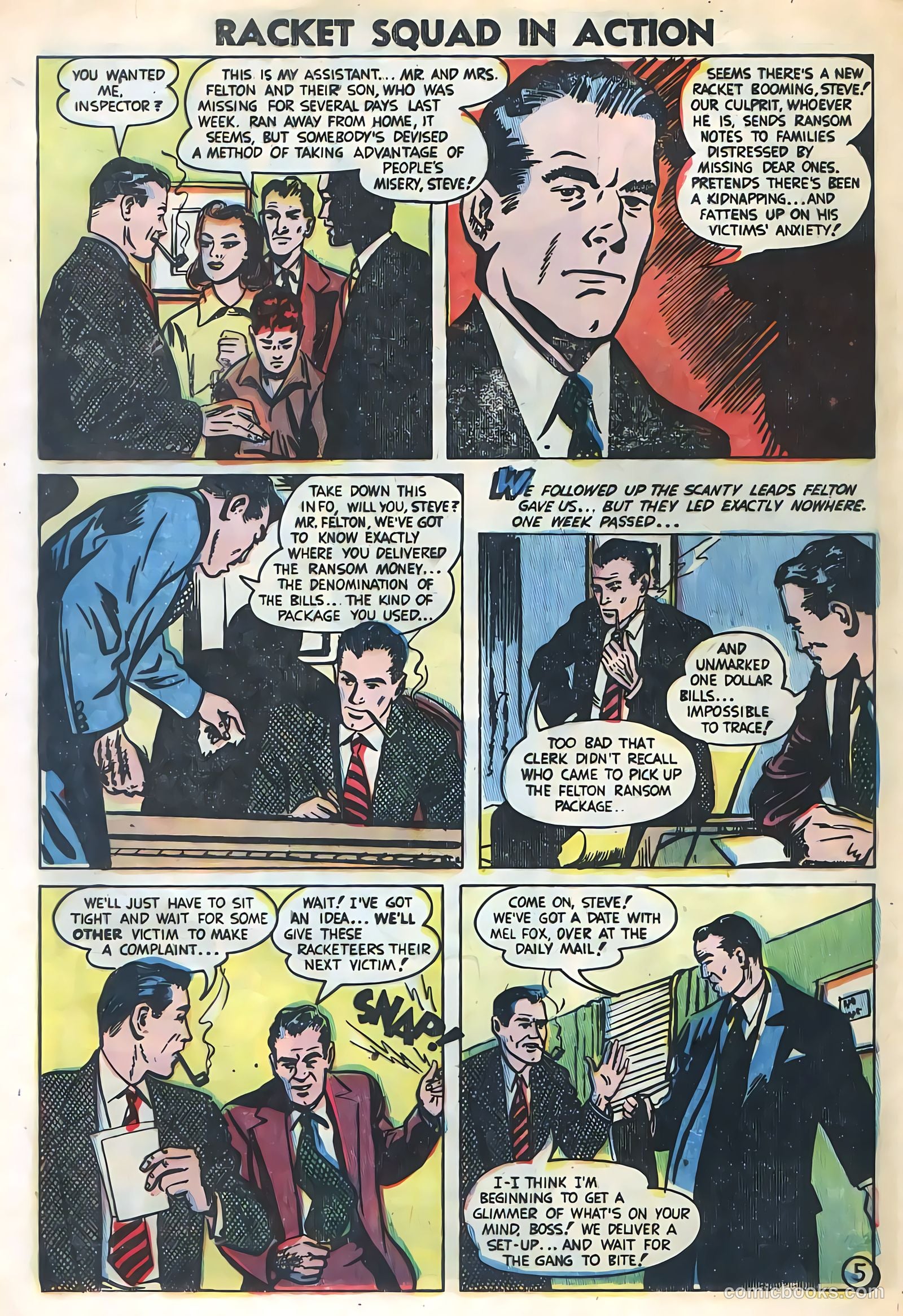 Racket Squad in Action #8 (1953) — page 28 of 36