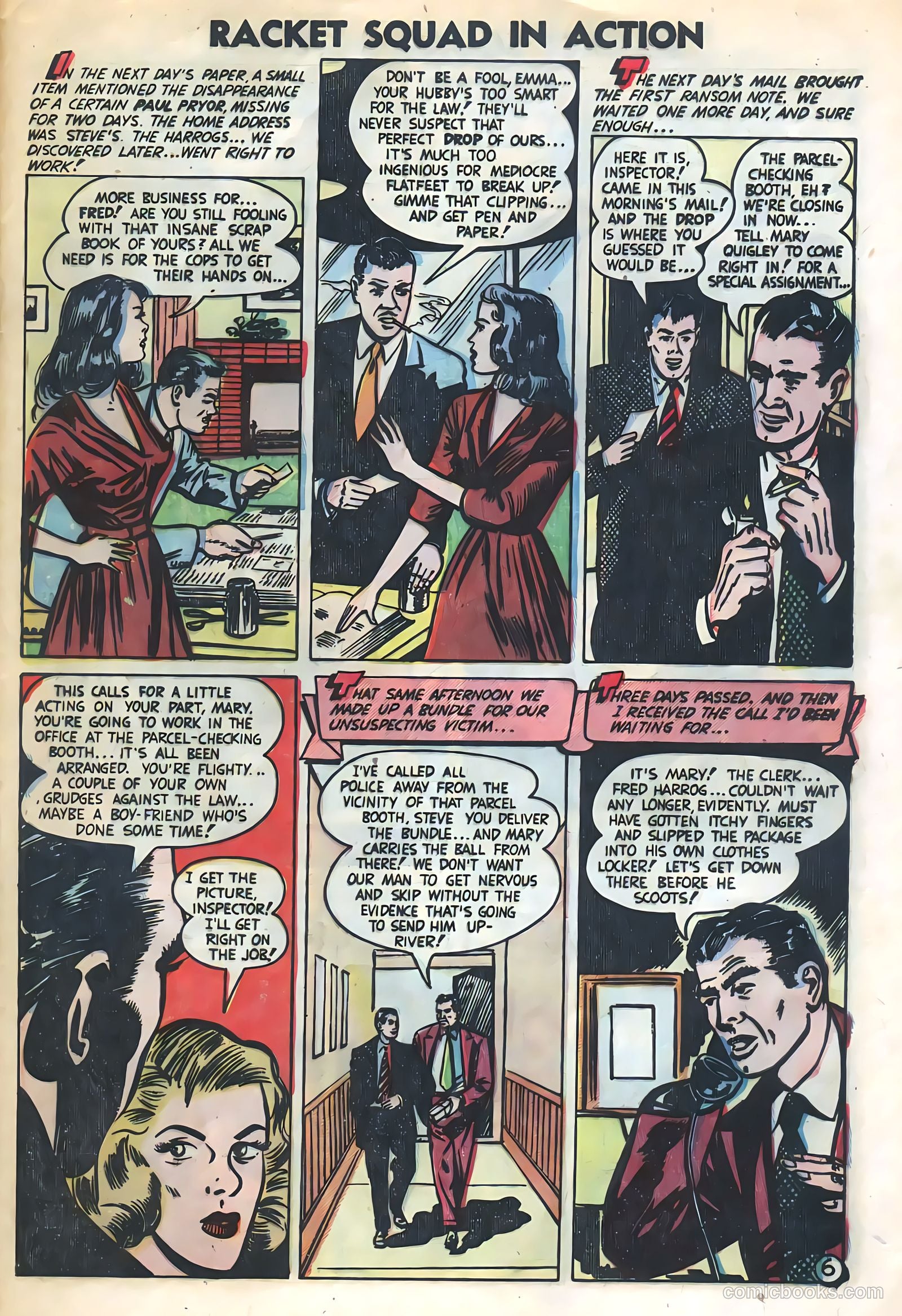 Racket Squad in Action #8 (1953) — page 29 of 36