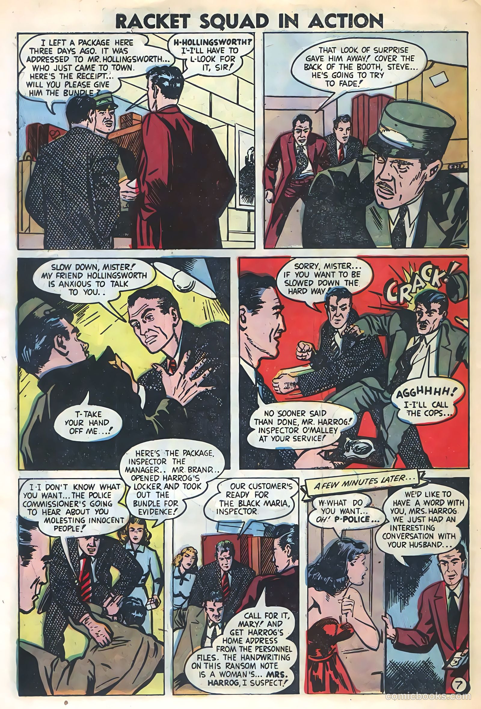Racket Squad in Action #8 (1953) — page 30 of 36