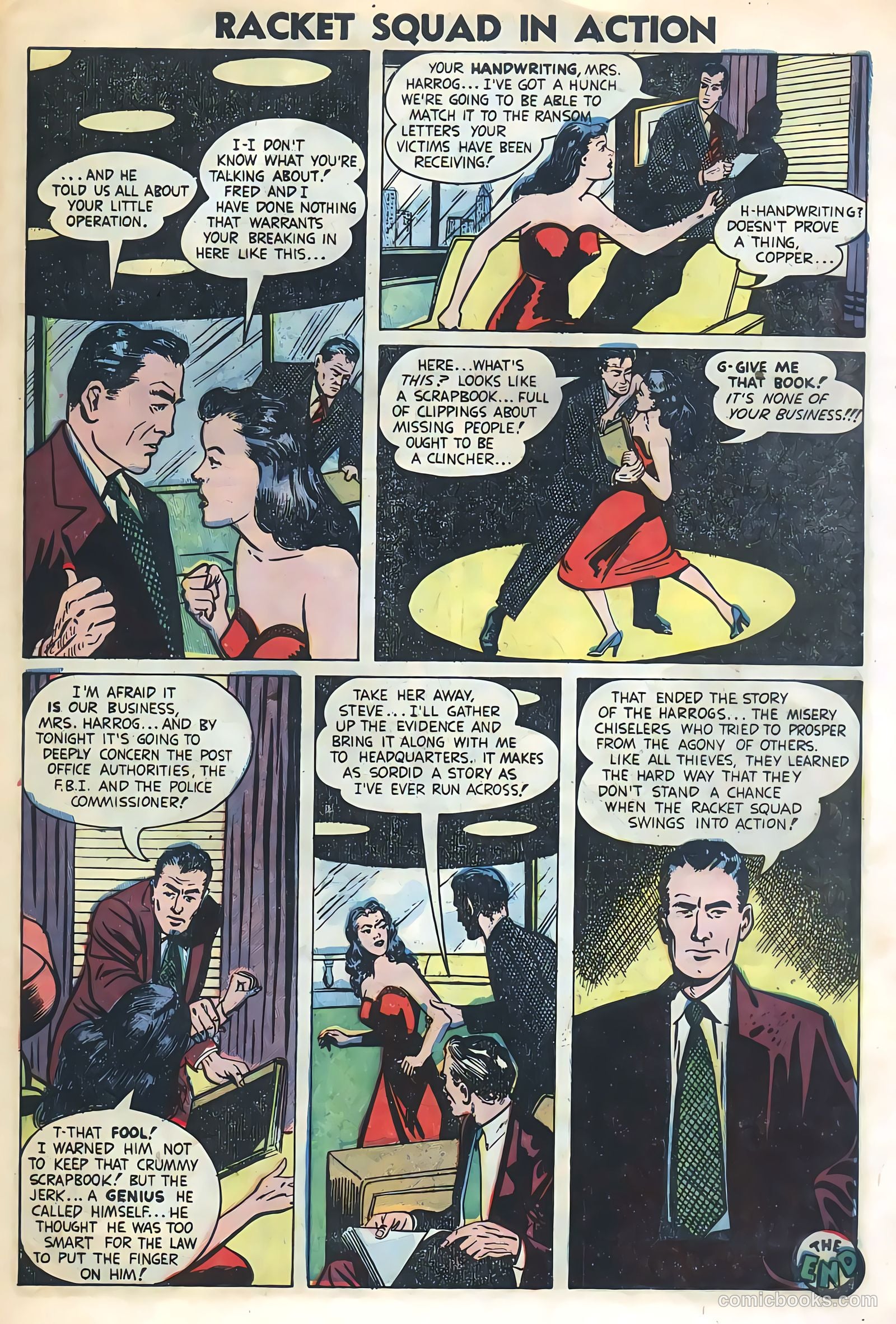 Racket Squad in Action #8 (1953) — page 31 of 36