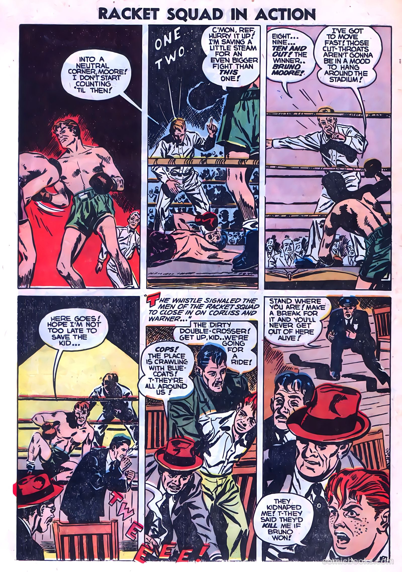 Racket Squad in Action #9 (1953) — page 8 of 36