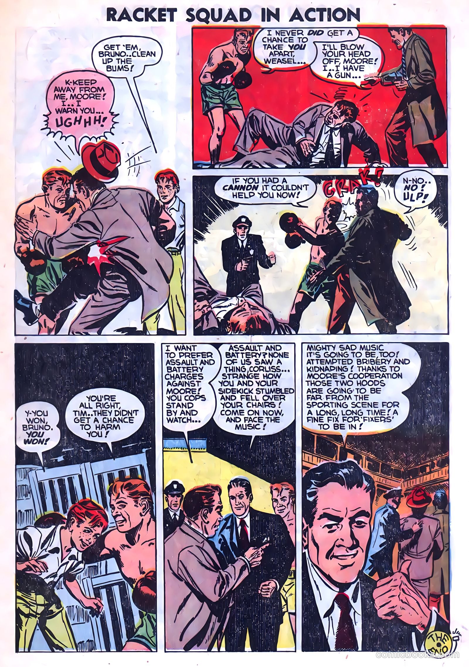 Racket Squad in Action #9 (1953) — page 9 of 36