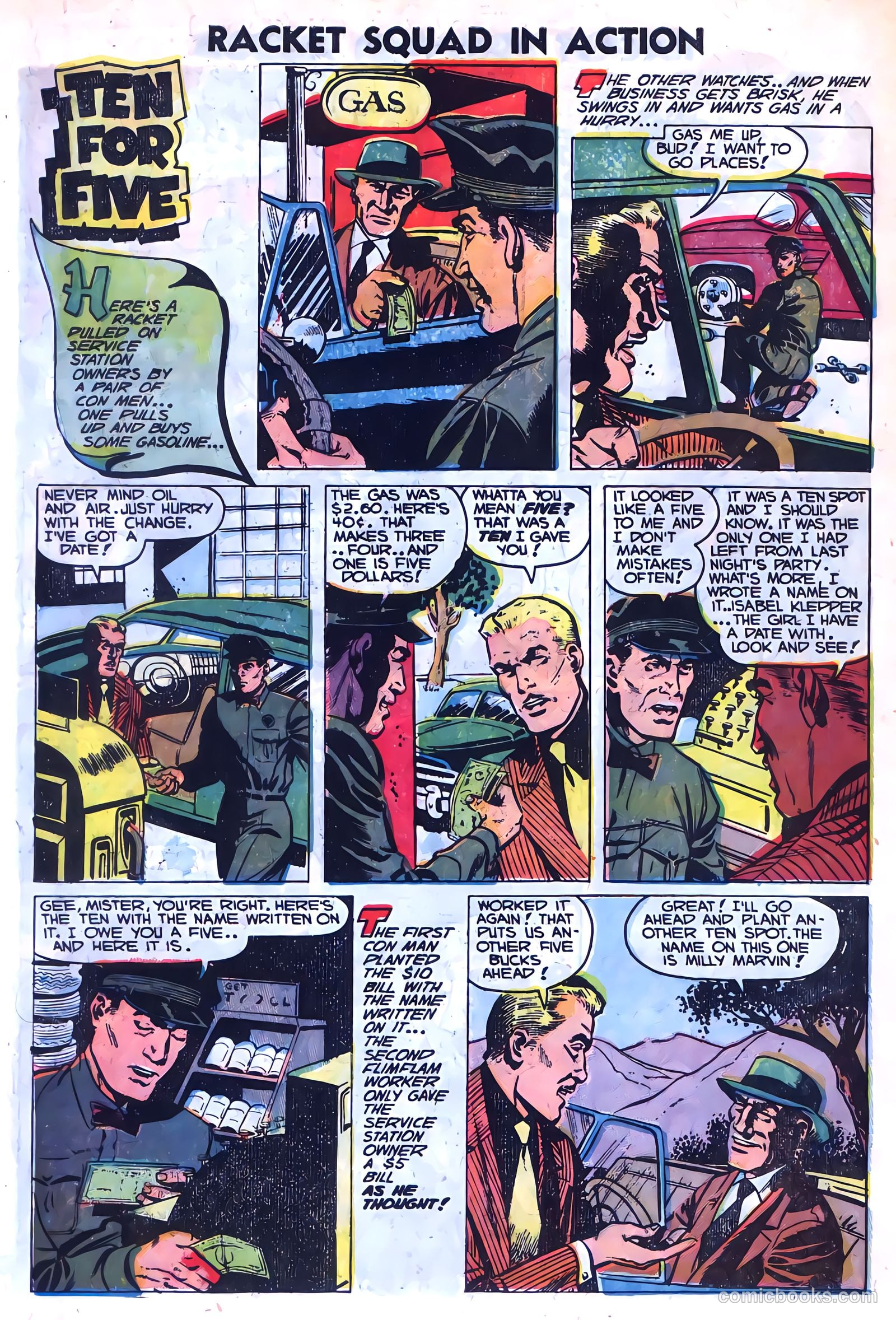 Racket Squad in Action #9 (1953) — page 10 of 36
