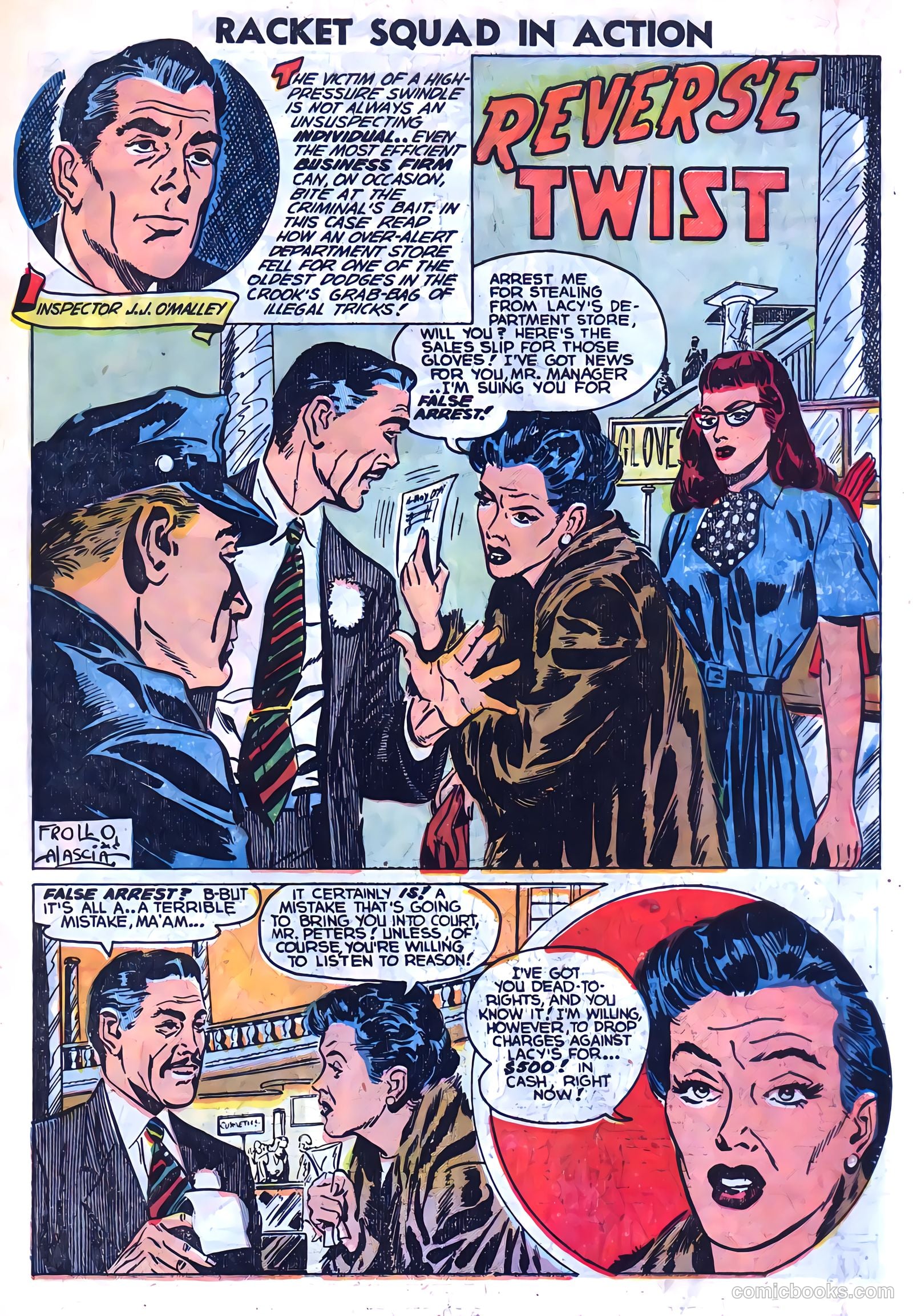 Racket Squad in Action #9 (1953) — page 11 of 36
