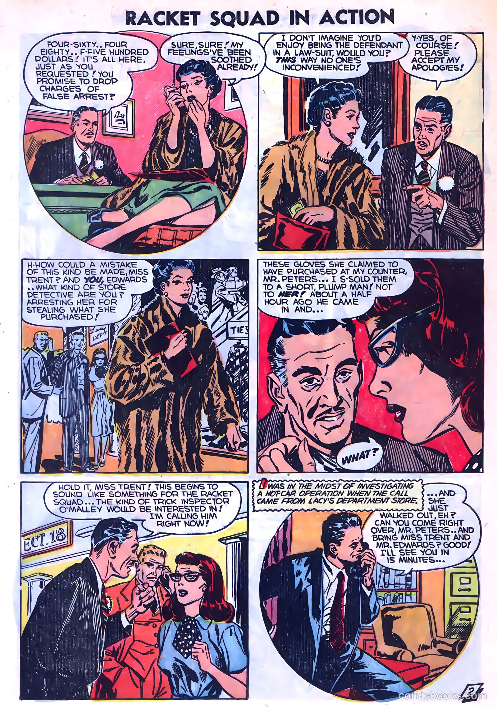 Racket Squad in Action #9 (1953) — page 12 of 36