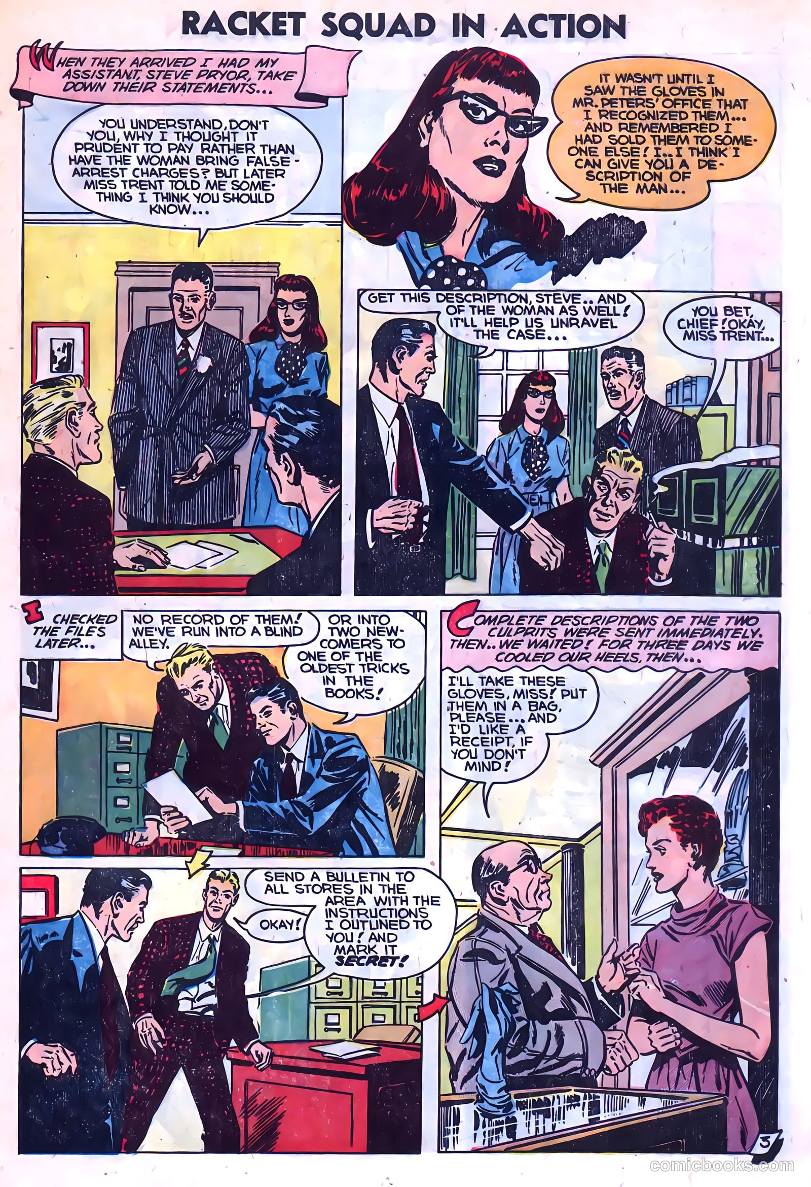 Racket Squad in Action #9 (1953) — page 13 of 36