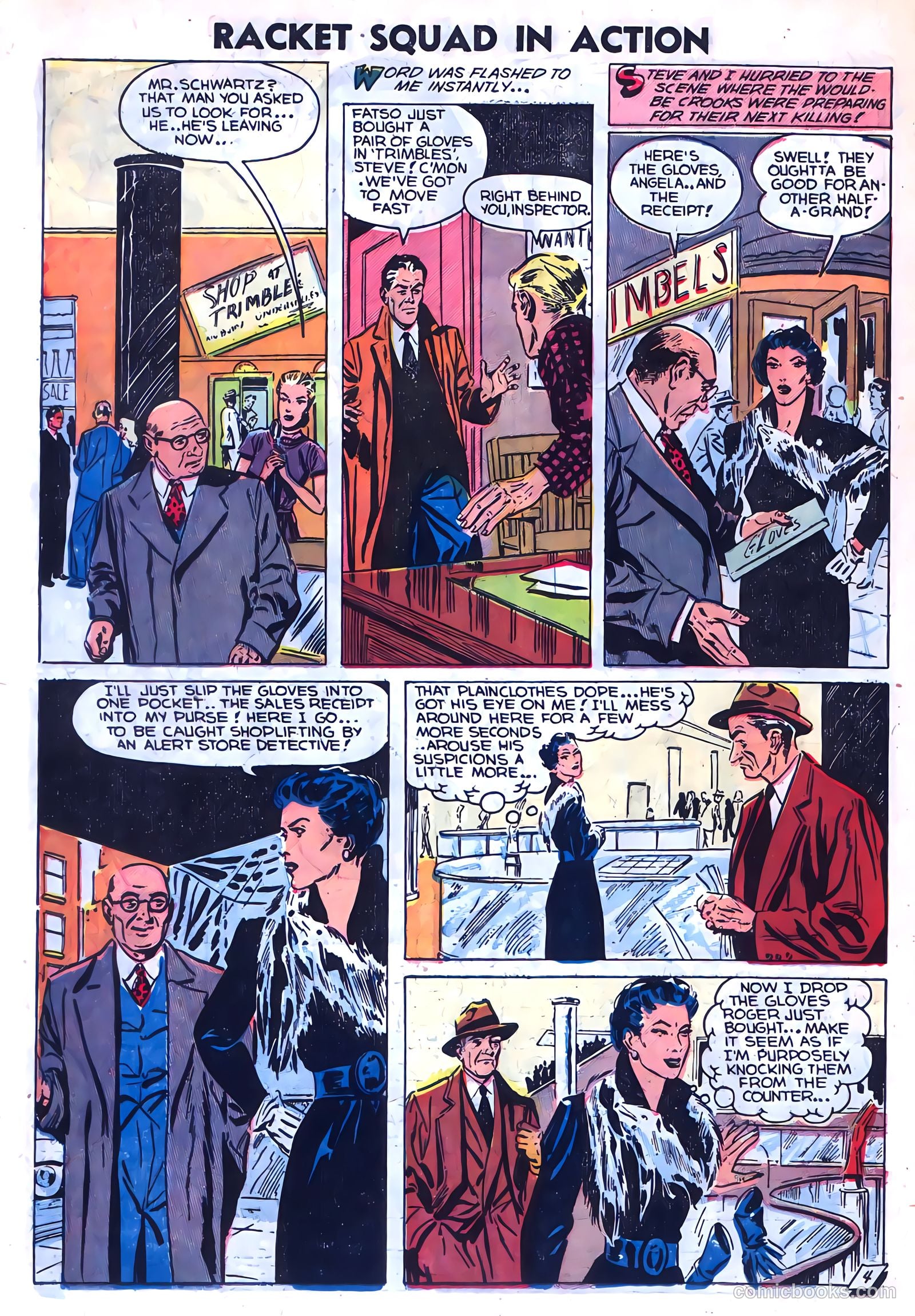 Racket Squad in Action #9 (1953) — page 14 of 36
