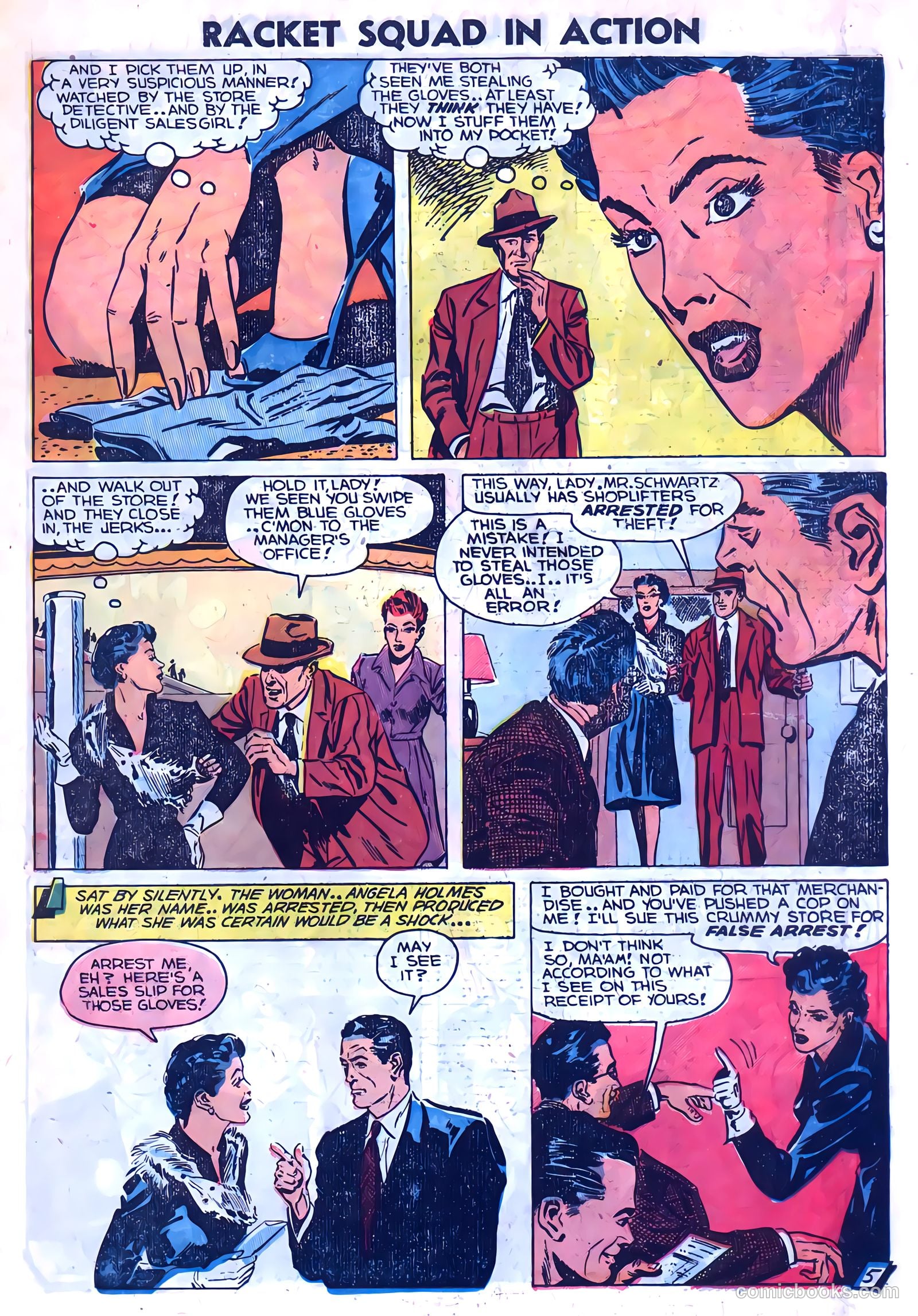 Racket Squad in Action #9 (1953) — page 15 of 36