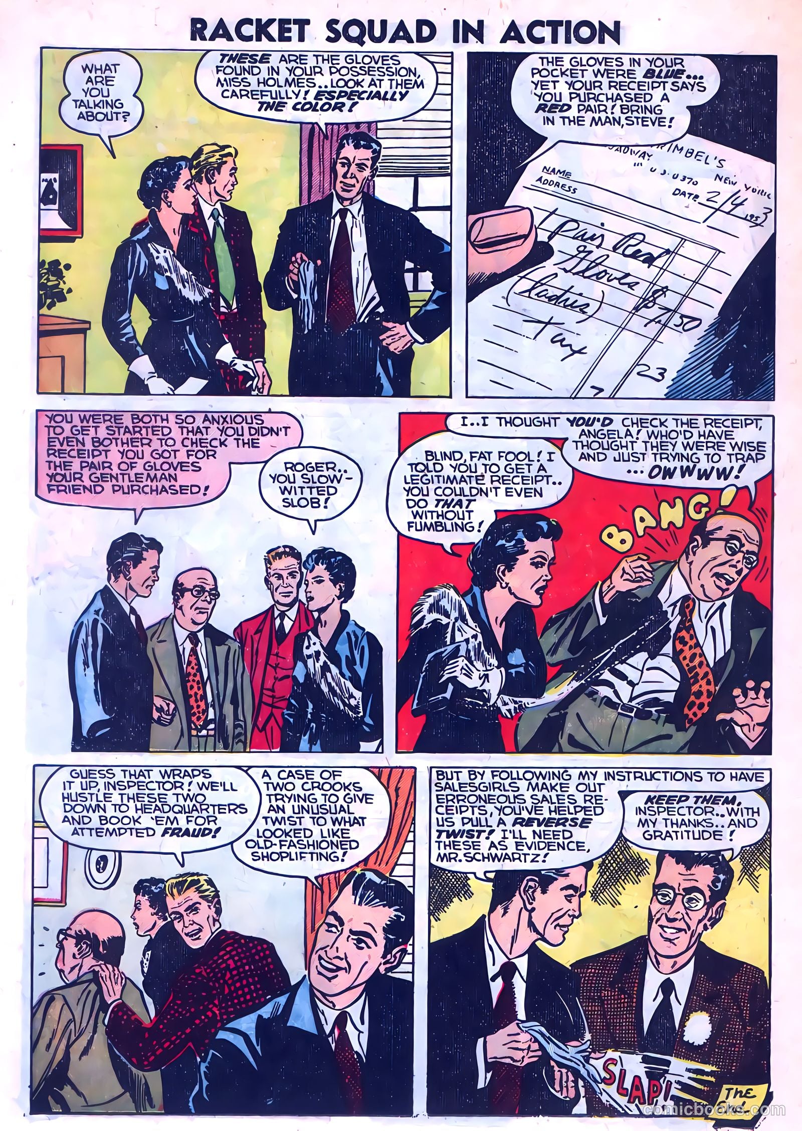 Racket Squad in Action #9 (1953) — page 16 of 36