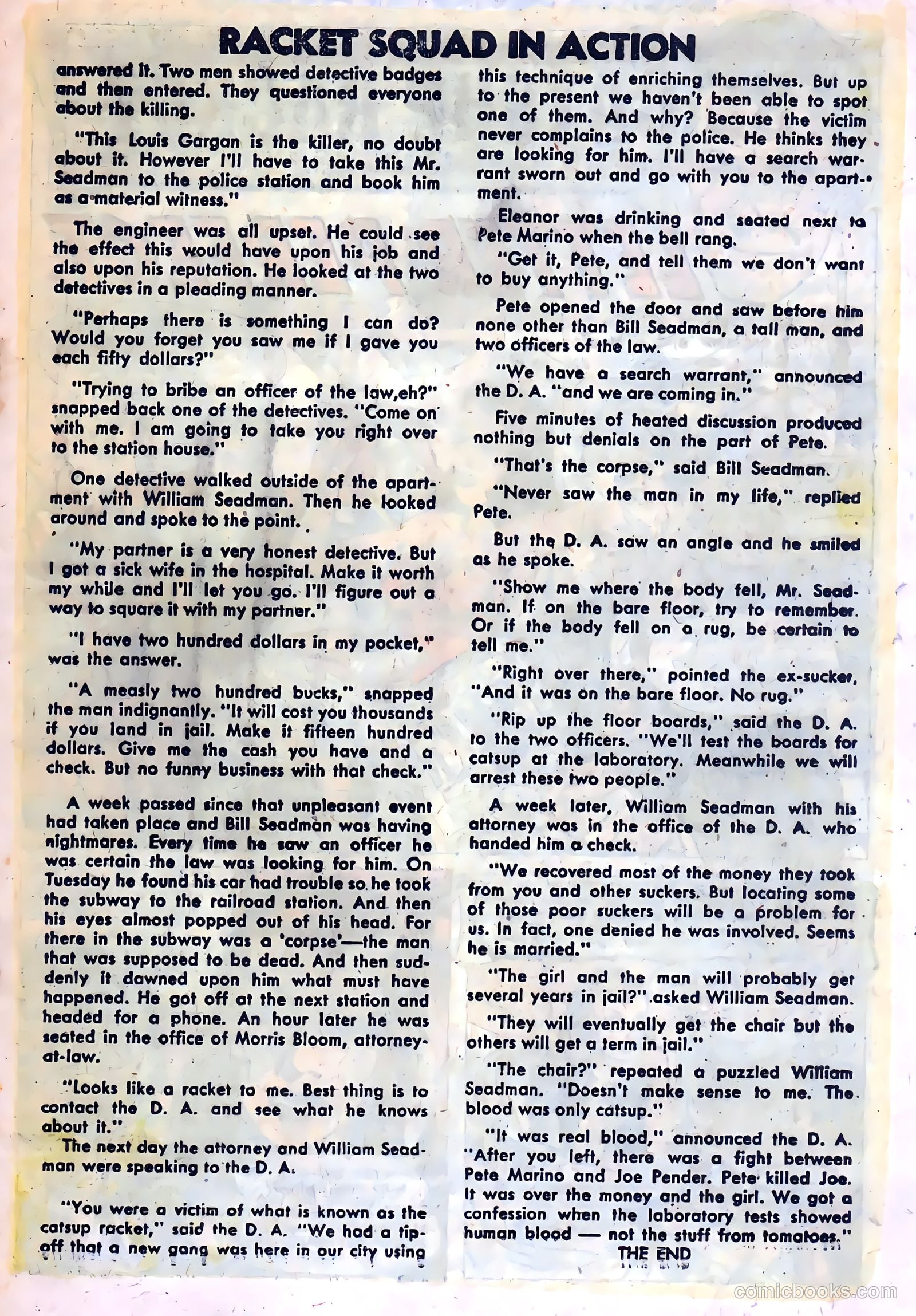 Racket Squad in Action #9 (1953) — page 19 of 36