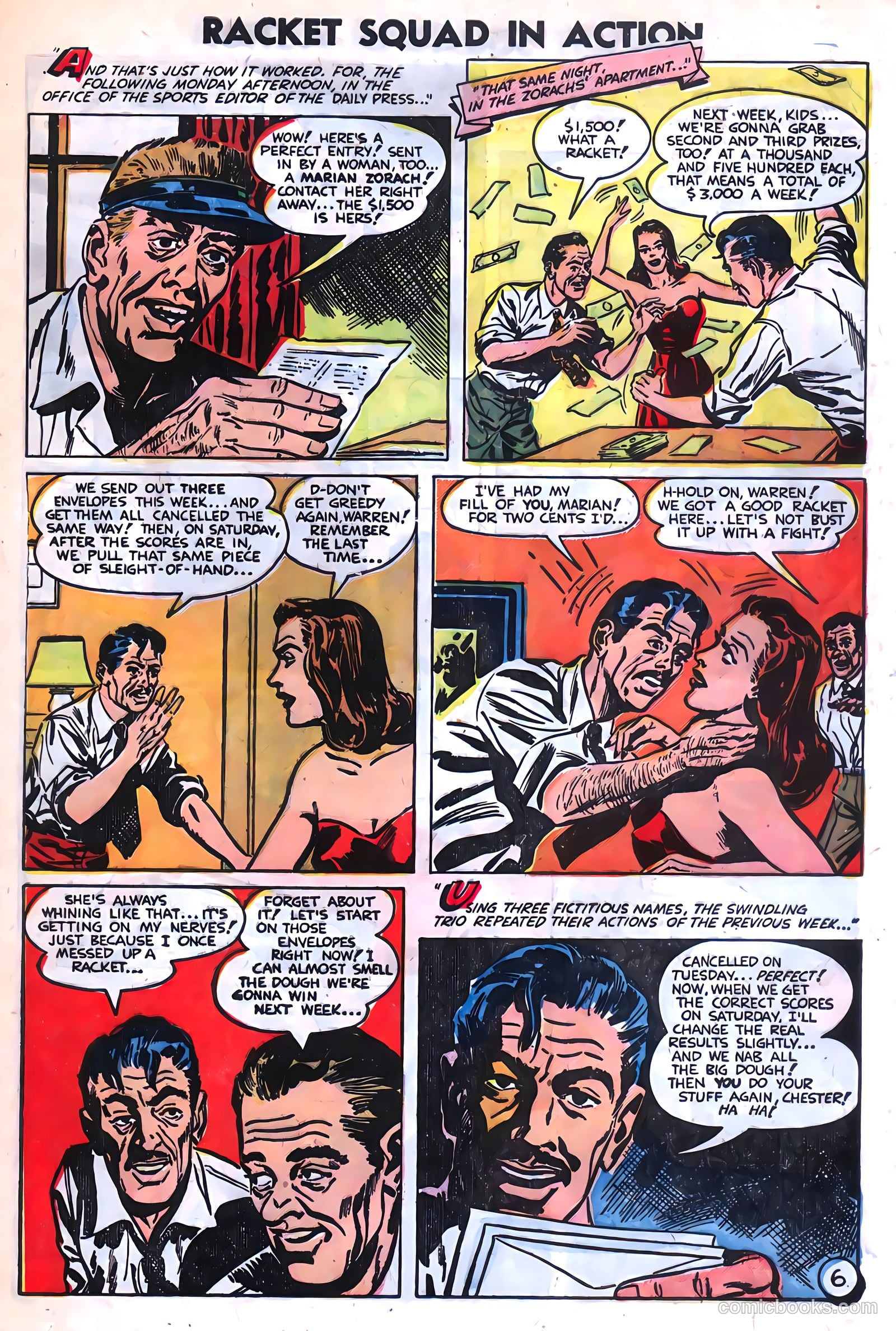 Racket Squad in Action #9 (1953) — page 25 of 36