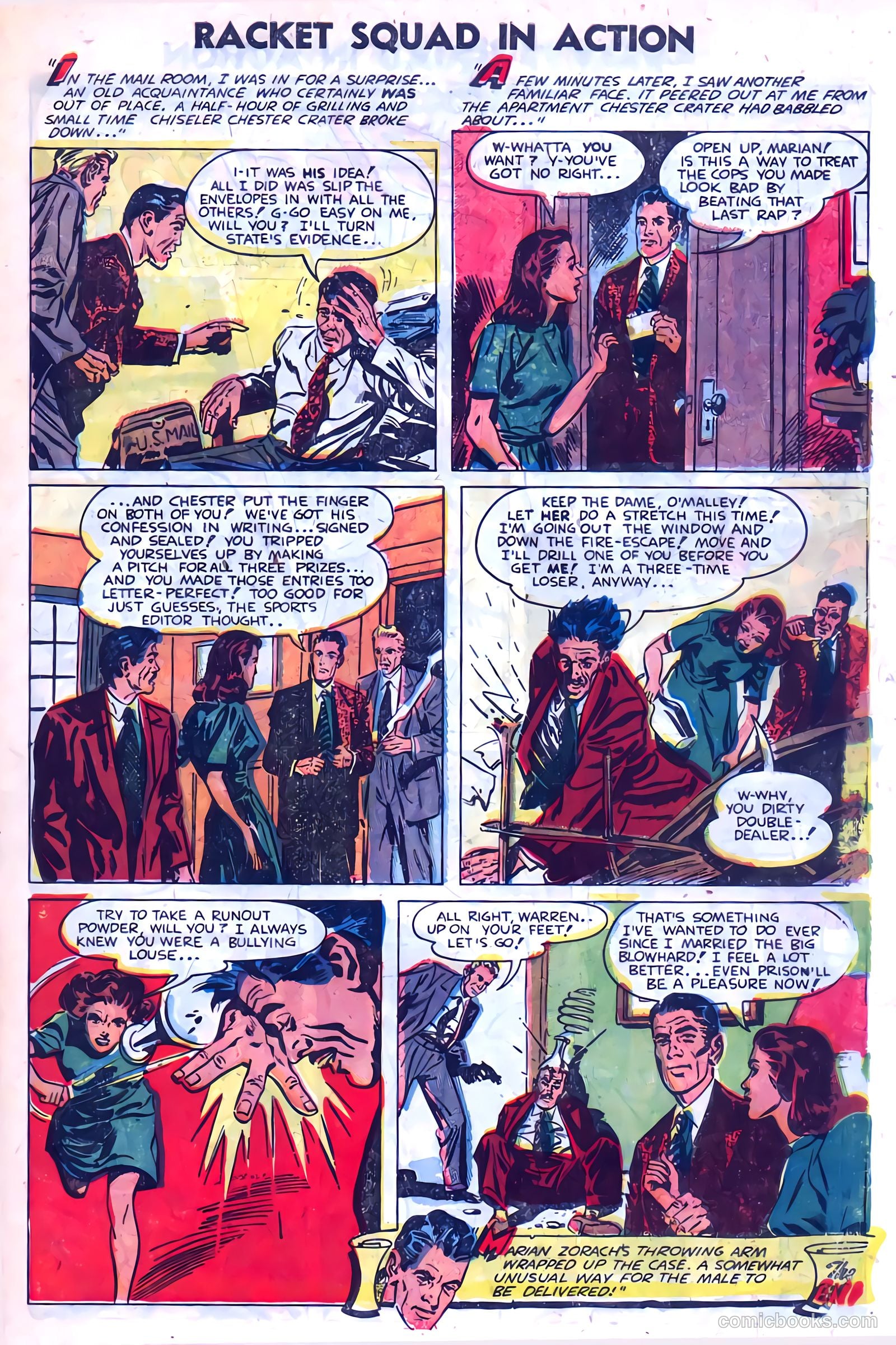 Racket Squad in Action #9 (1953) — page 27 of 36