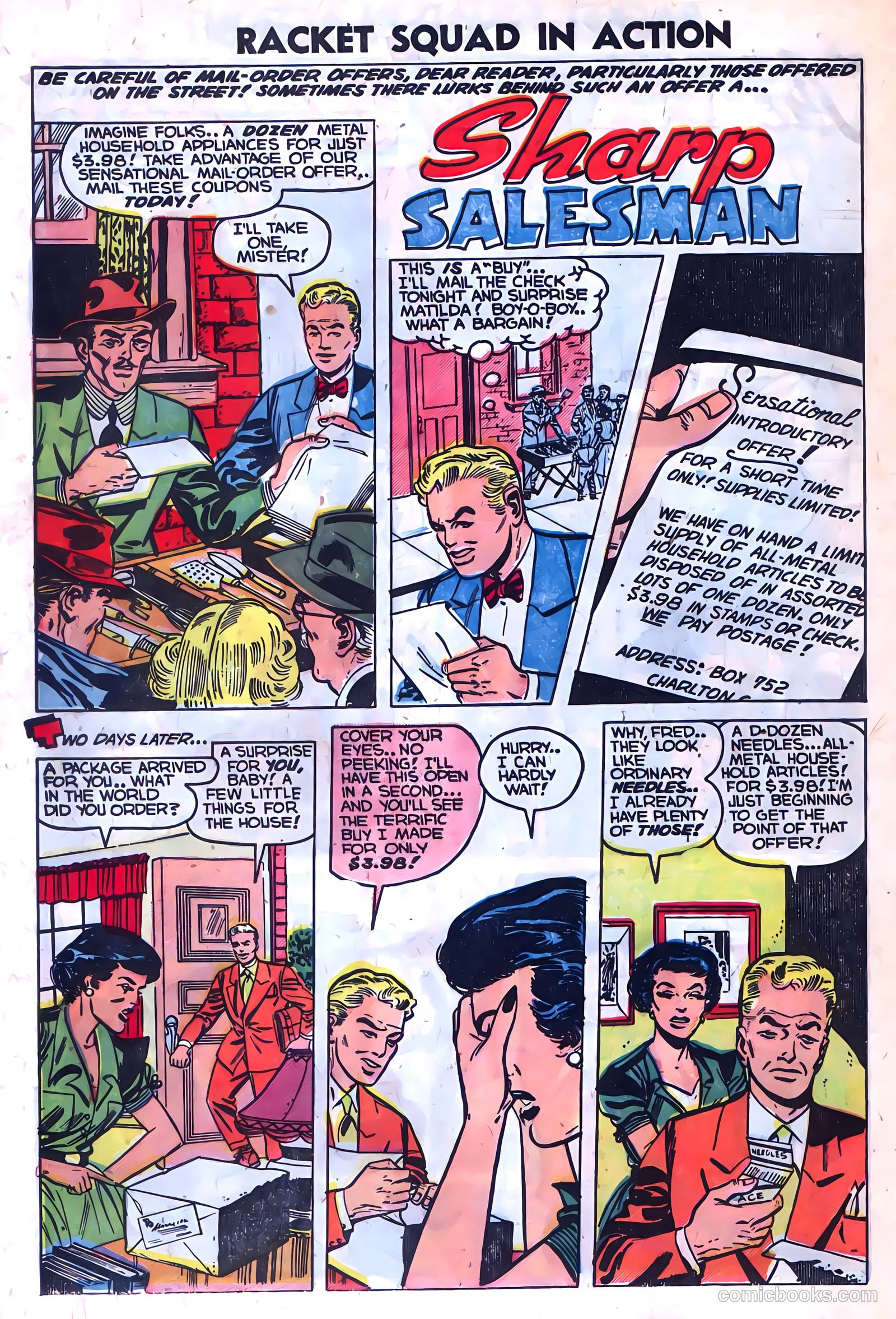 Racket Squad in Action #9 (1953) — page 28 of 36