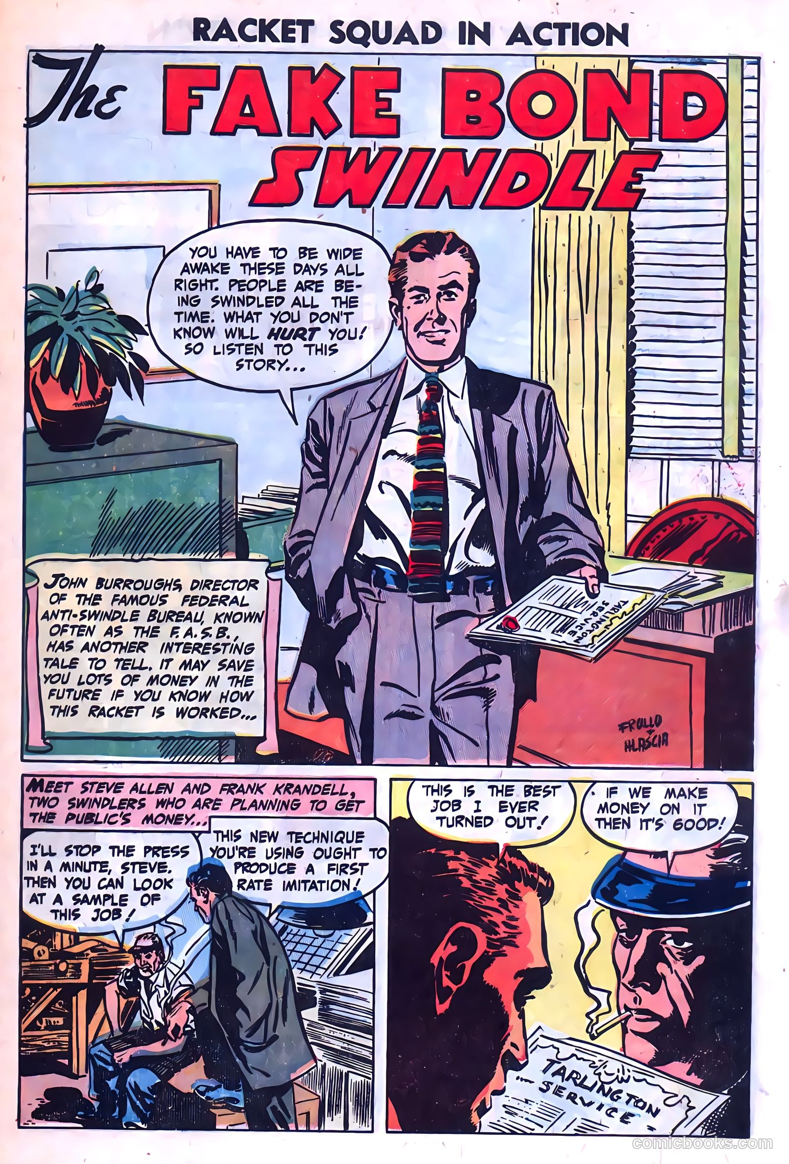 Racket Squad in Action #9 (1953) — page 29 of 36
