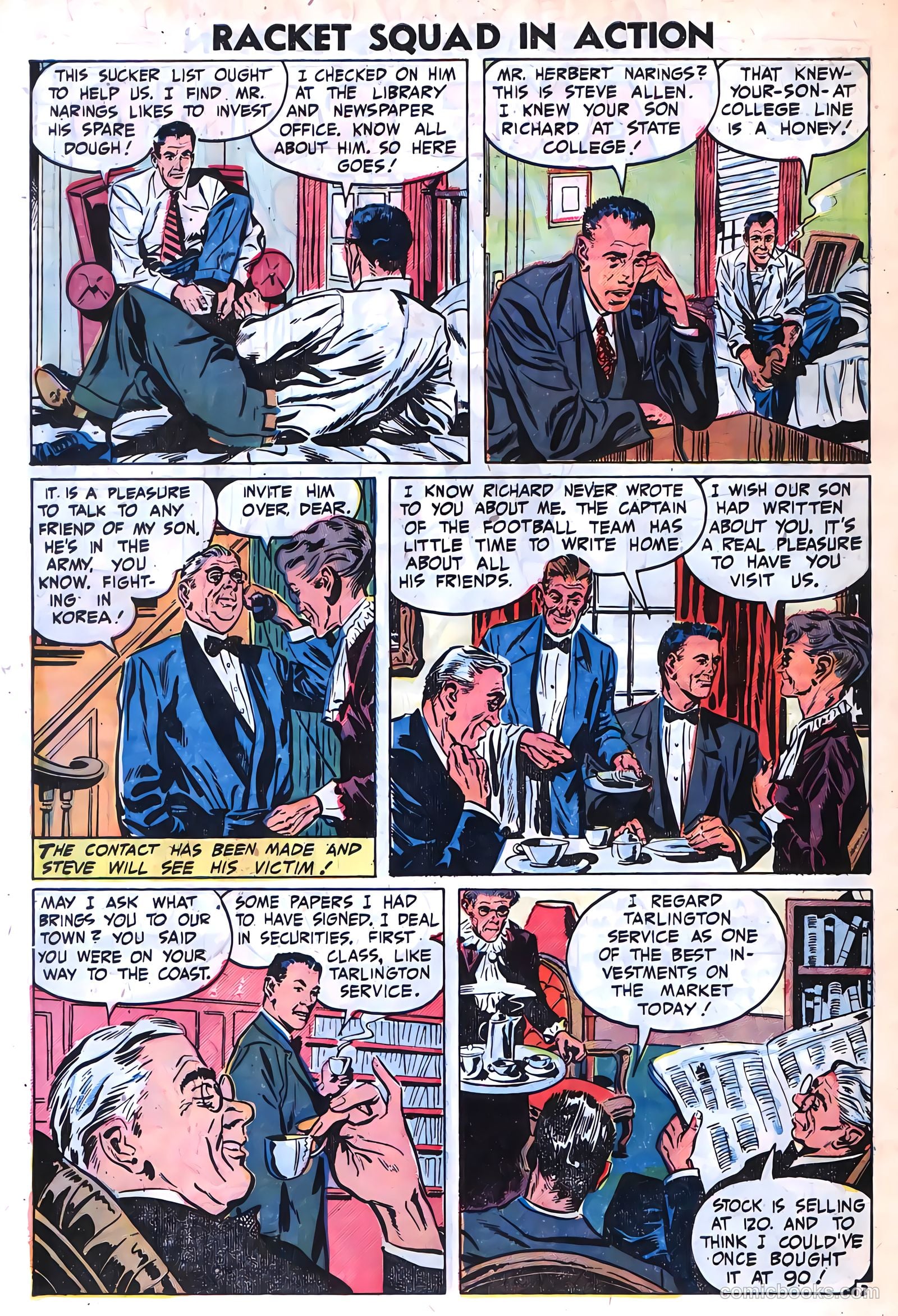 Racket Squad in Action #9 (1953) — page 30 of 36