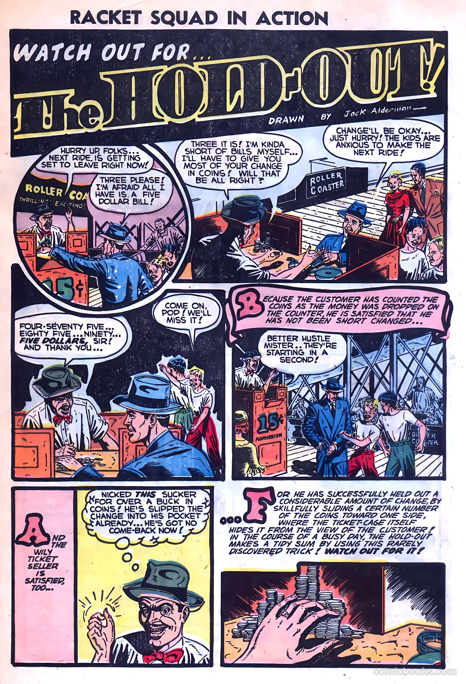 Racket Squad in Action #9 (1953) — page 33 of 36
