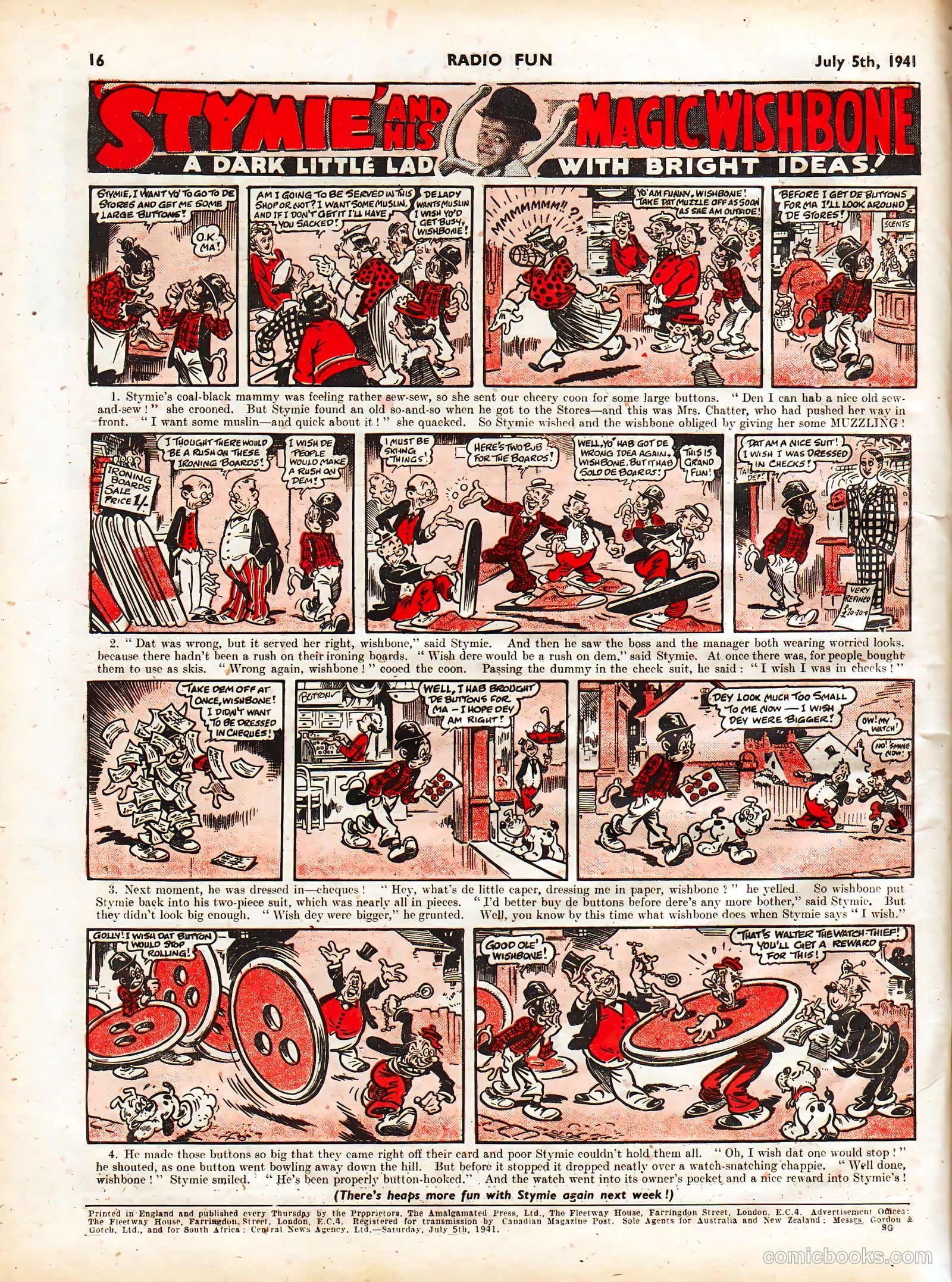 Radio Fun #143 (1941) — page 16 of 16