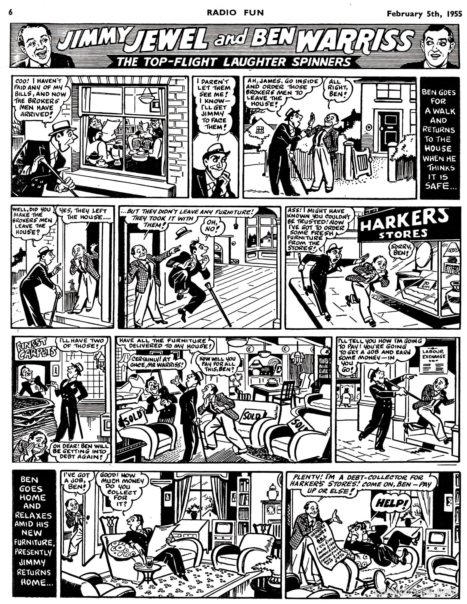 Radio Fun #852 (1955) — page 6 of 16