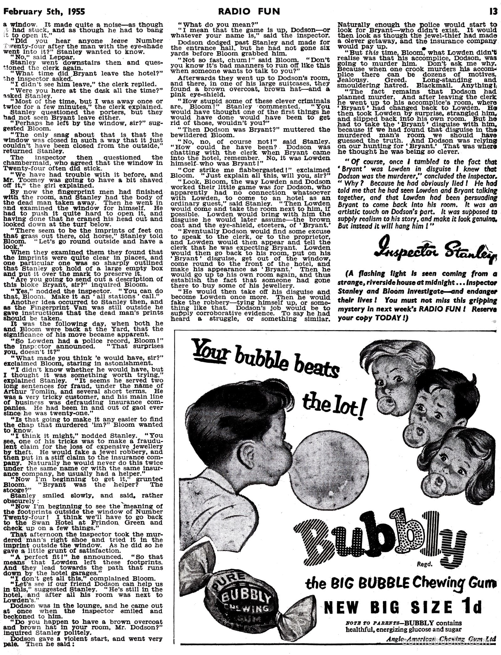 Radio Fun #852 (1955) — page 13 of 16