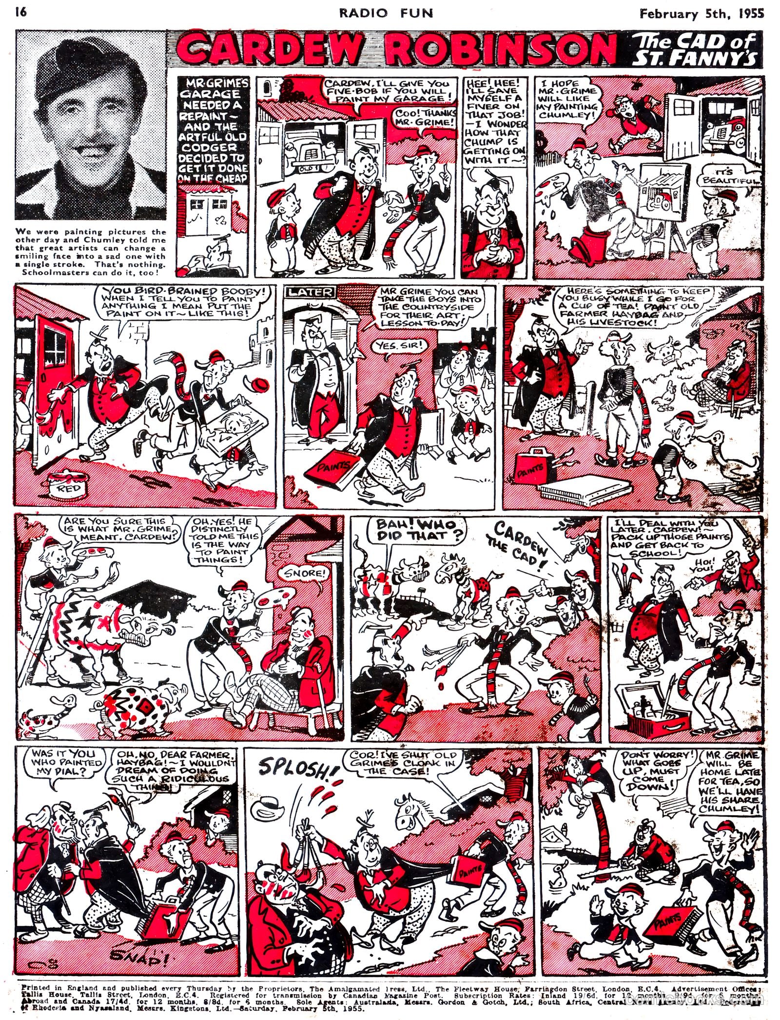 Radio Fun #852 (1955) — page 16 of 16