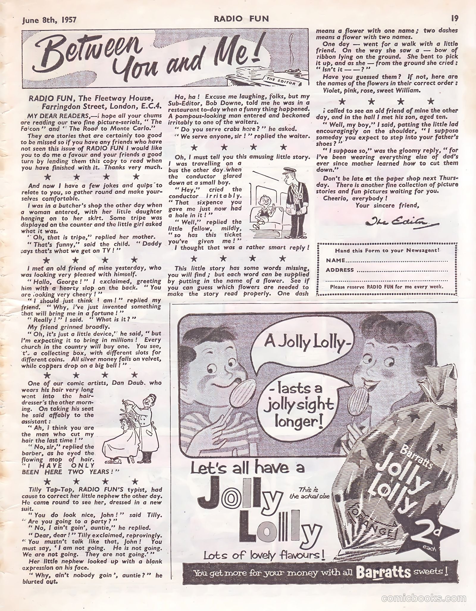 Radio Fun #974 (1957) — page 19 of 20