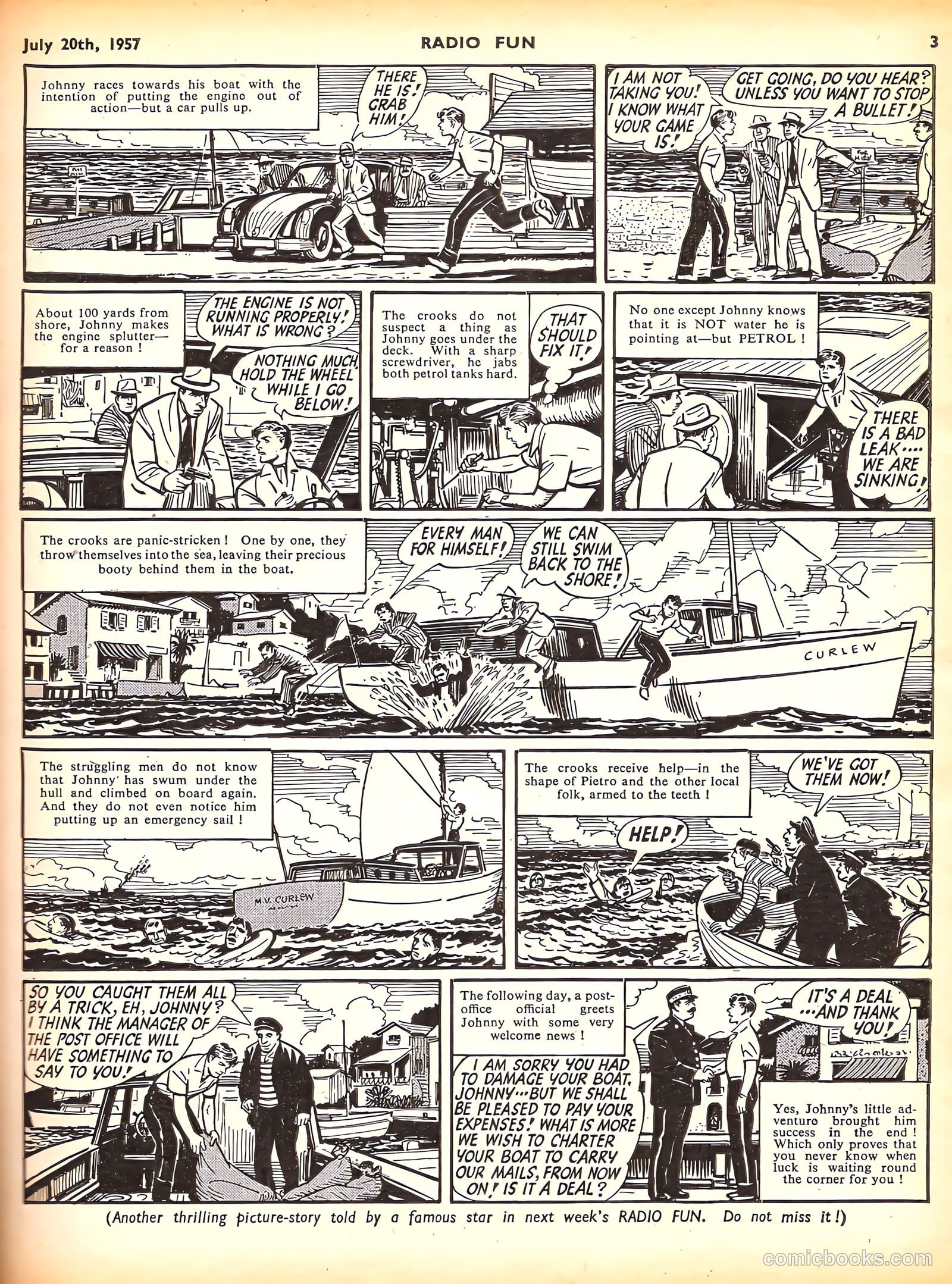 Radio Fun #980 (1957) — page 3 of 20