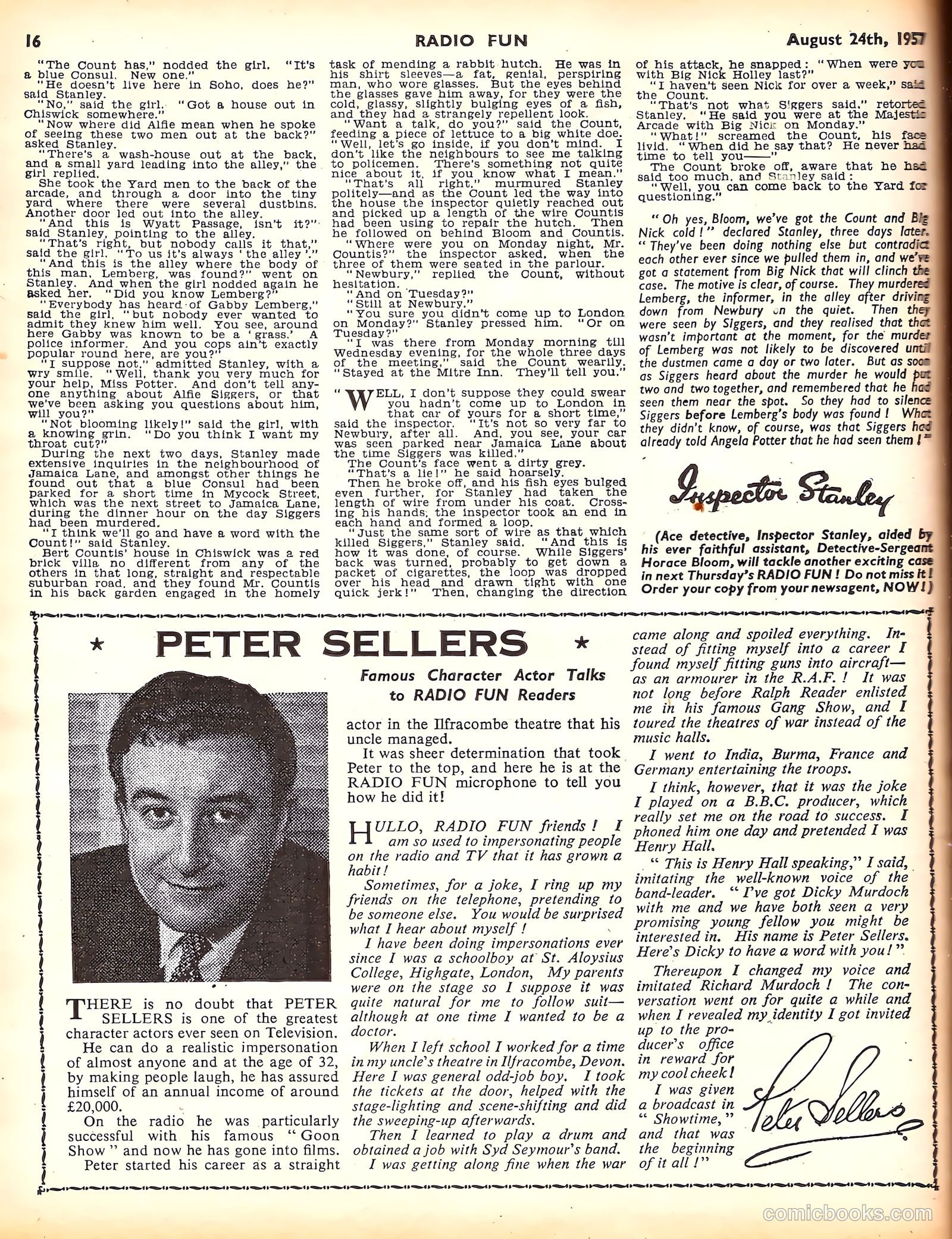Radio Fun #985 (1957) — page 16 of 20