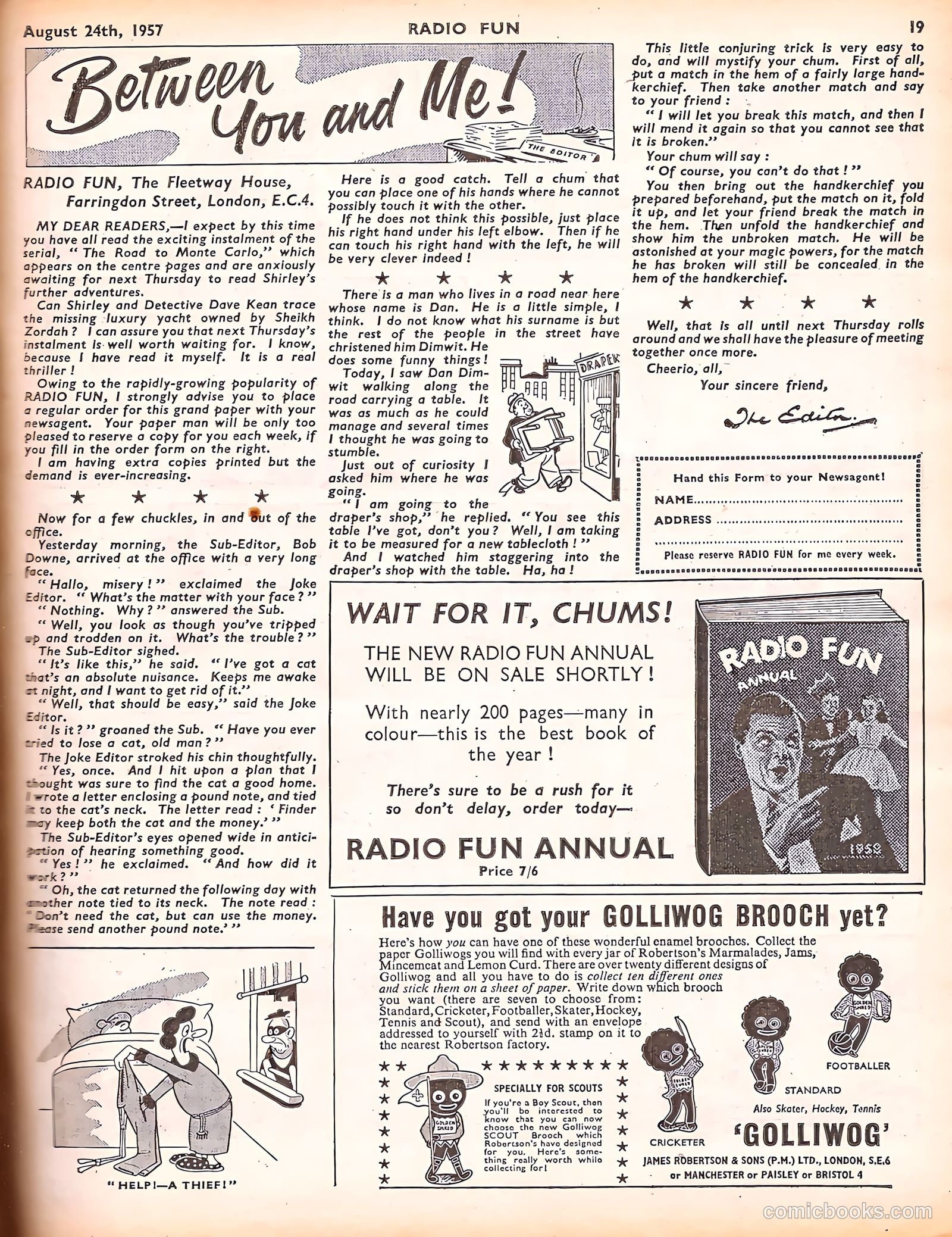 Radio Fun #985 (1957) — page 19 of 20