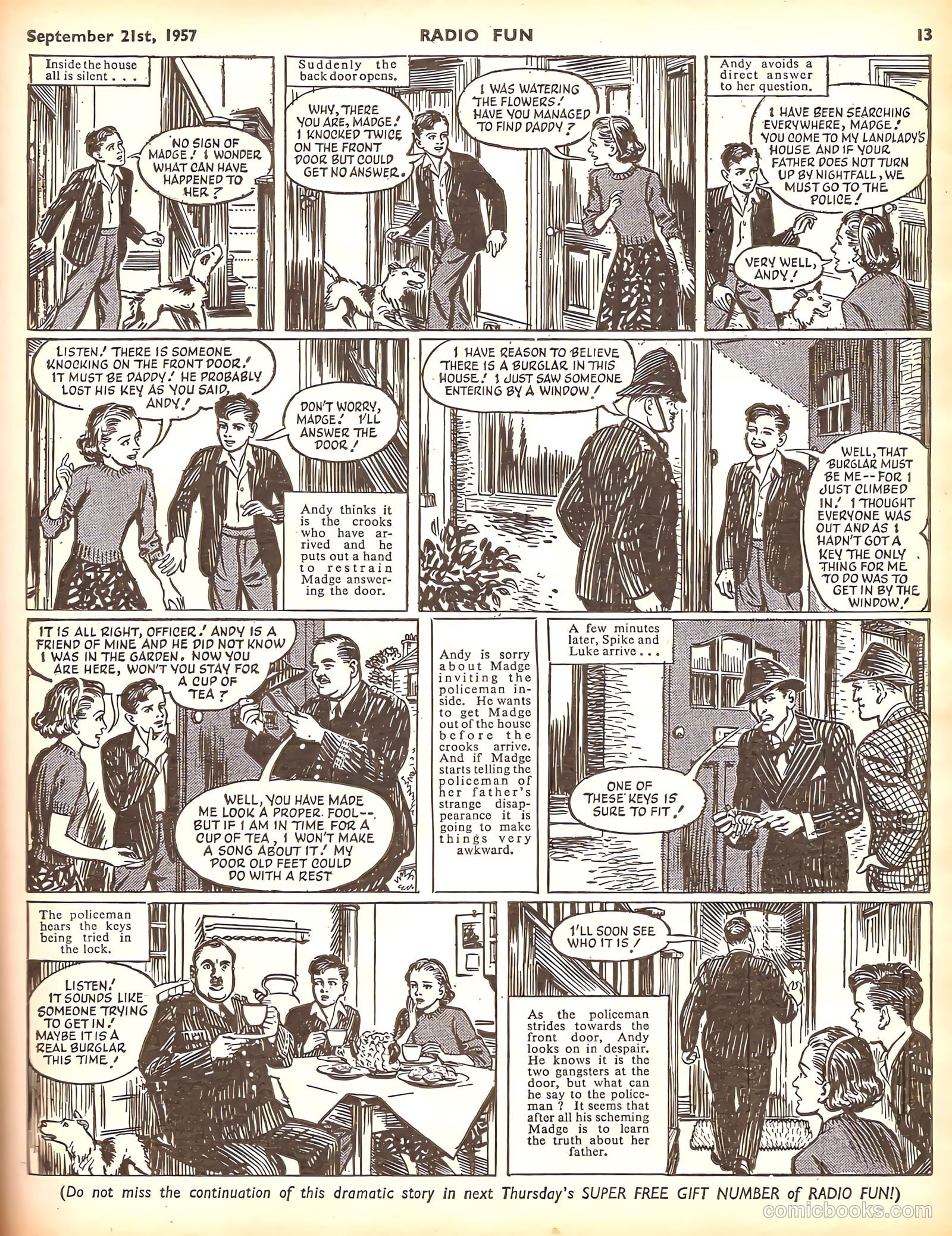 Radio Fun #989 (1957) — page 13 of 20