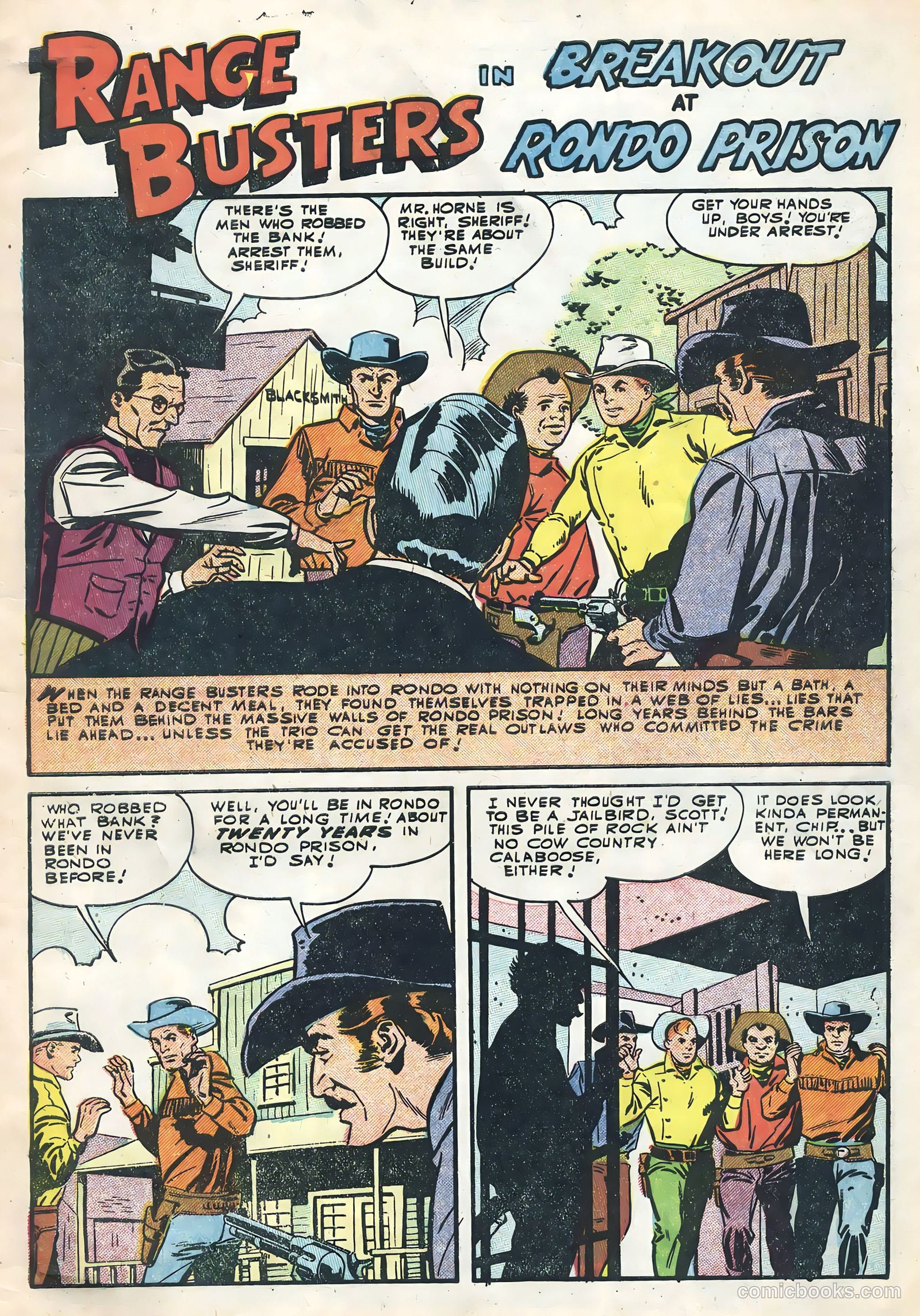 Range Busters #10 (1955) — page 3 of 36