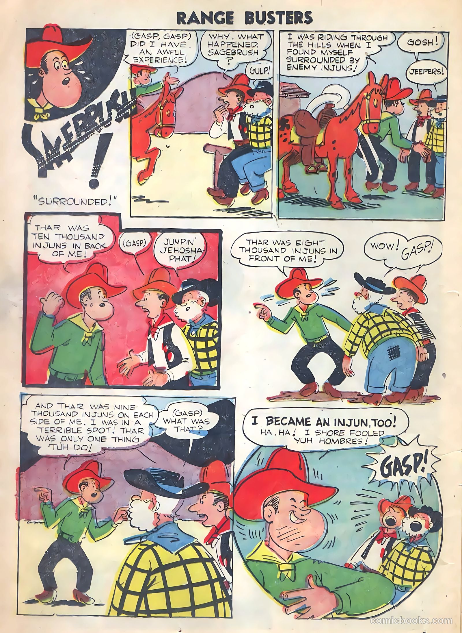 Range Busters #9 (1955) — page 14 of 36